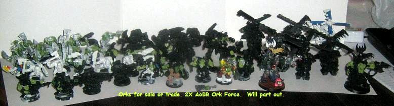 Orks to sell or trade