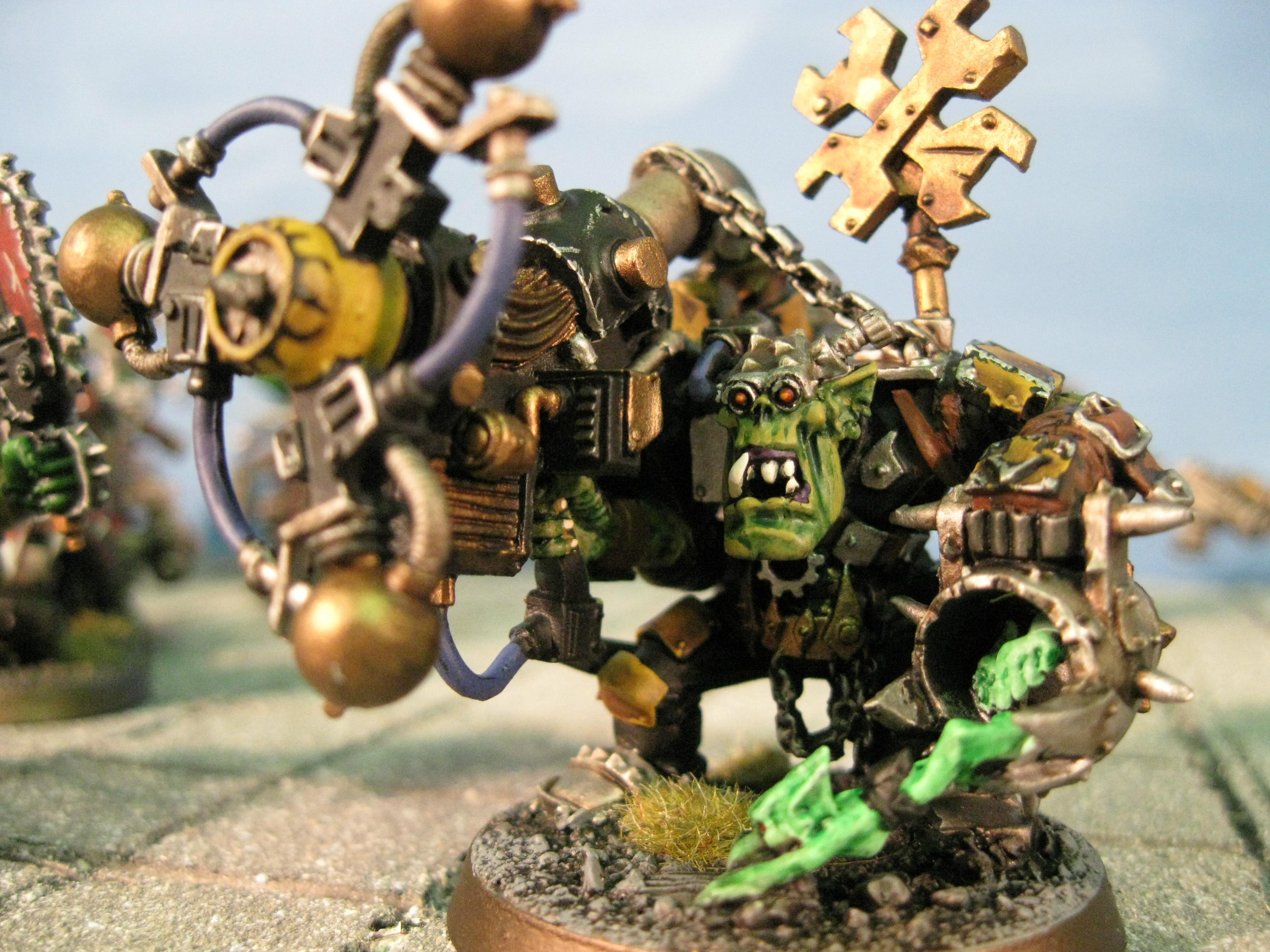 Mekboy, Orcs, Orks, Shokk Attack Gun, Warhammer 40,000