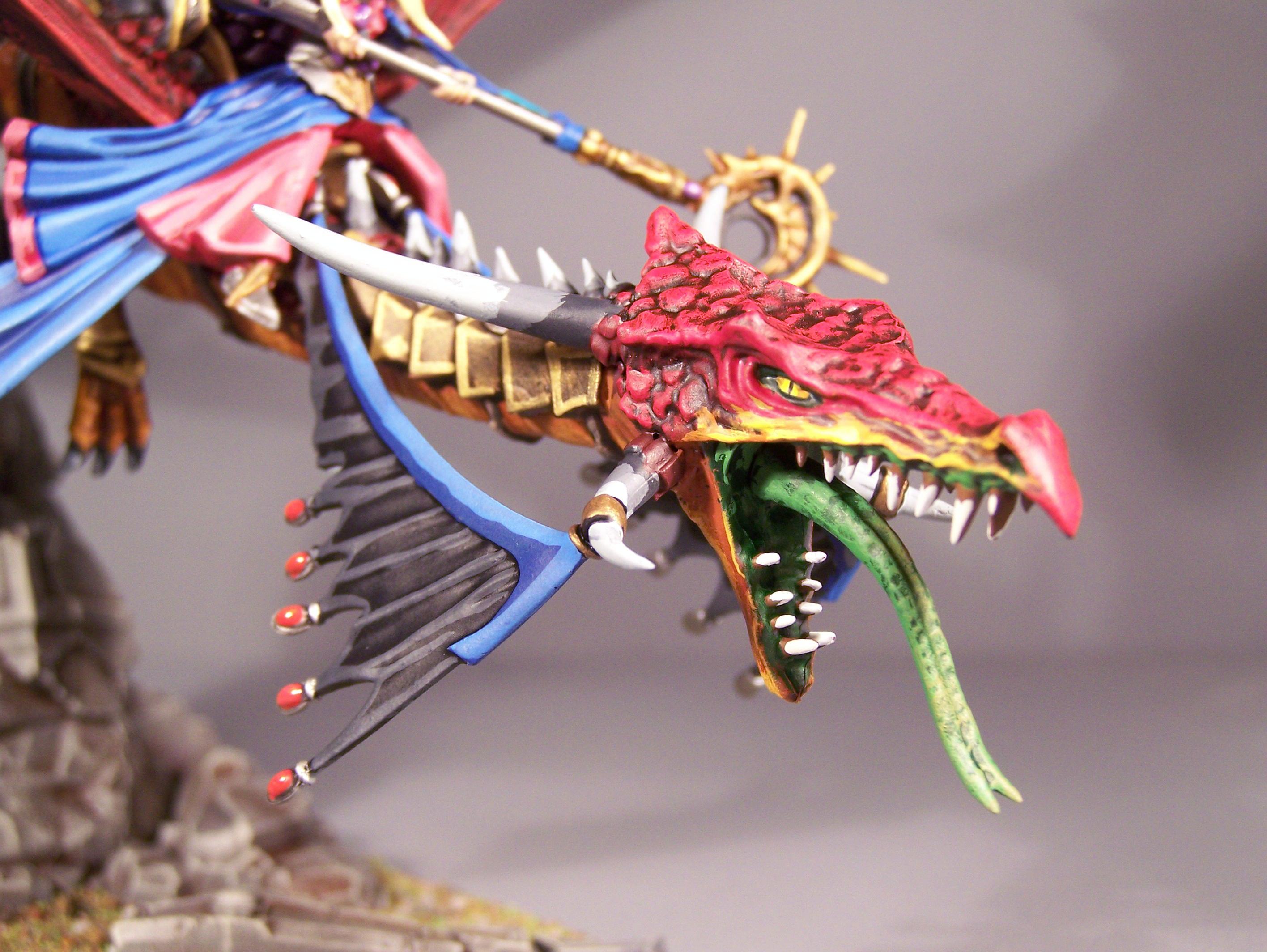 Dragon, High Elves, Pro Painted, Rpg, Warhammer Fantasy