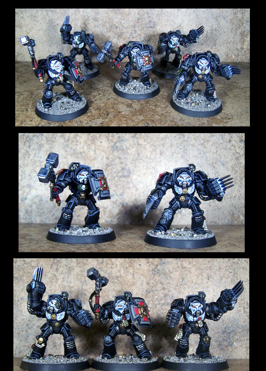Assualt Terminators, Black Templars, Space Marines, Terminator Armor, Warhammer 40,000