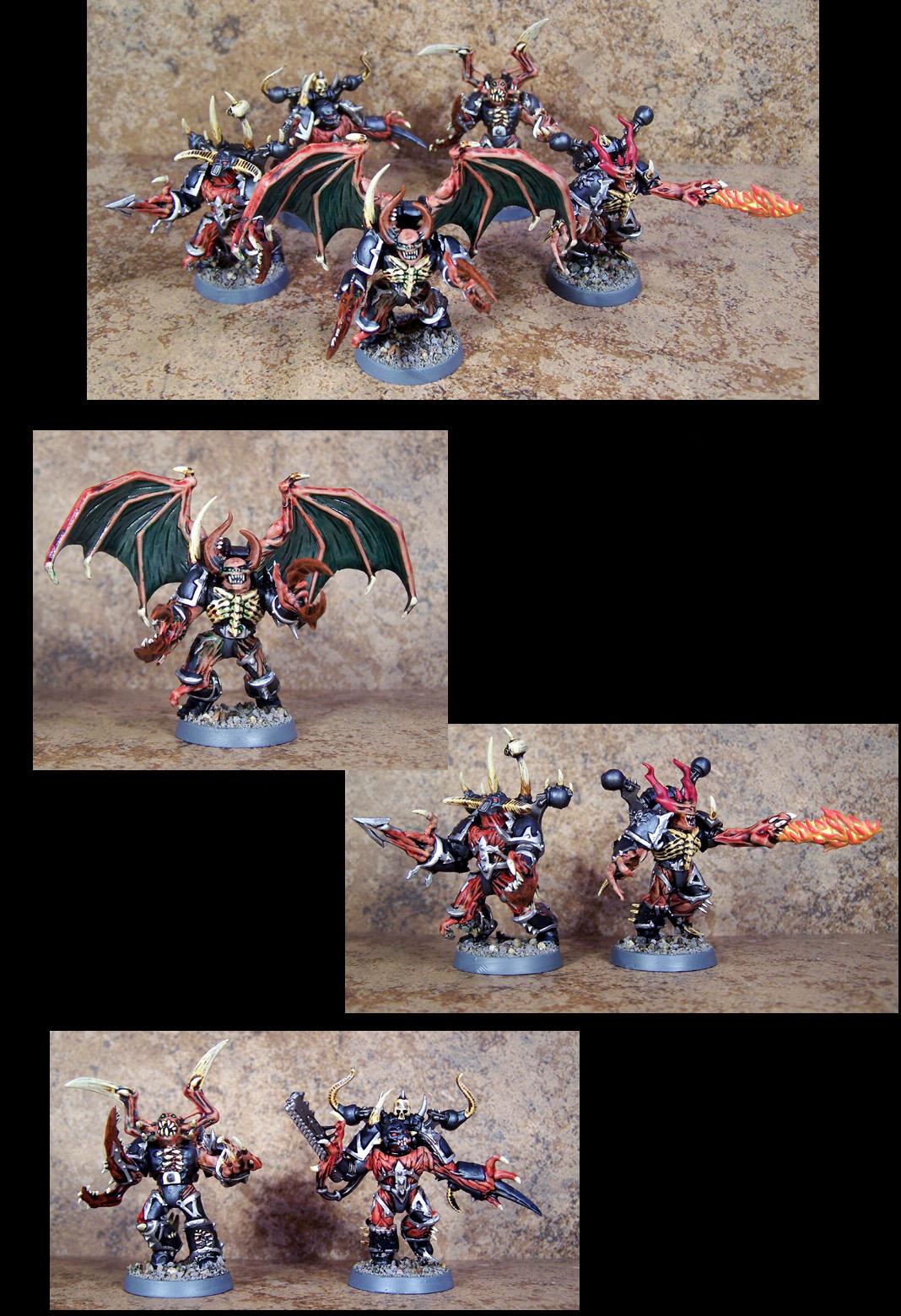 Chaos, Chaos Space Marines, Posessed, Pro Painted, Warhammer 40,000
