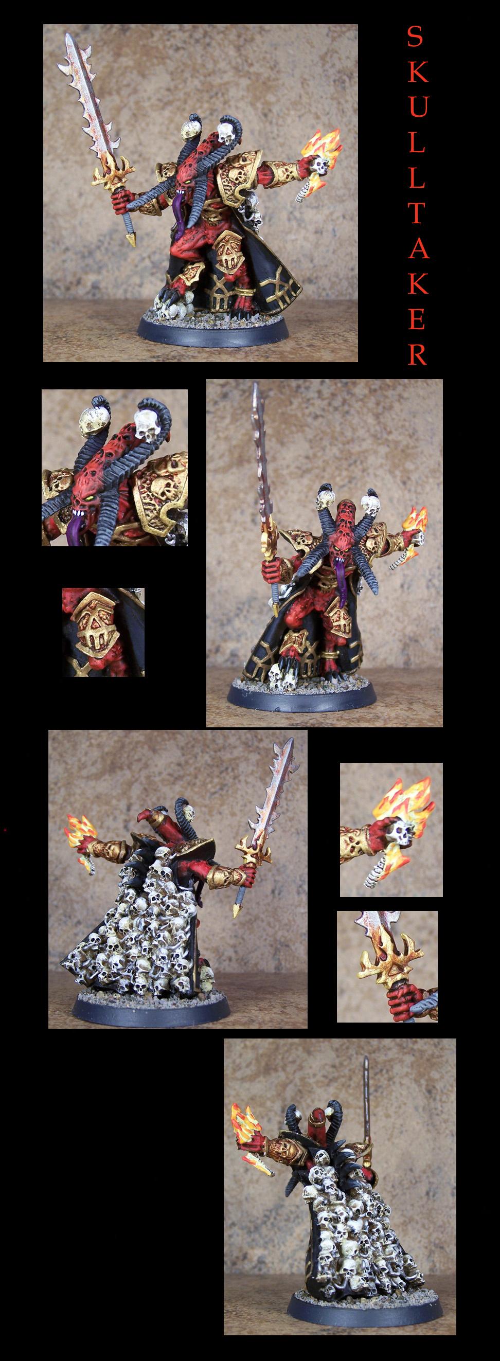 Chaos, Chaos Space Marines, Daemons, Khorne, Pro Painted, Skulltaker, Warhammer 40,000
