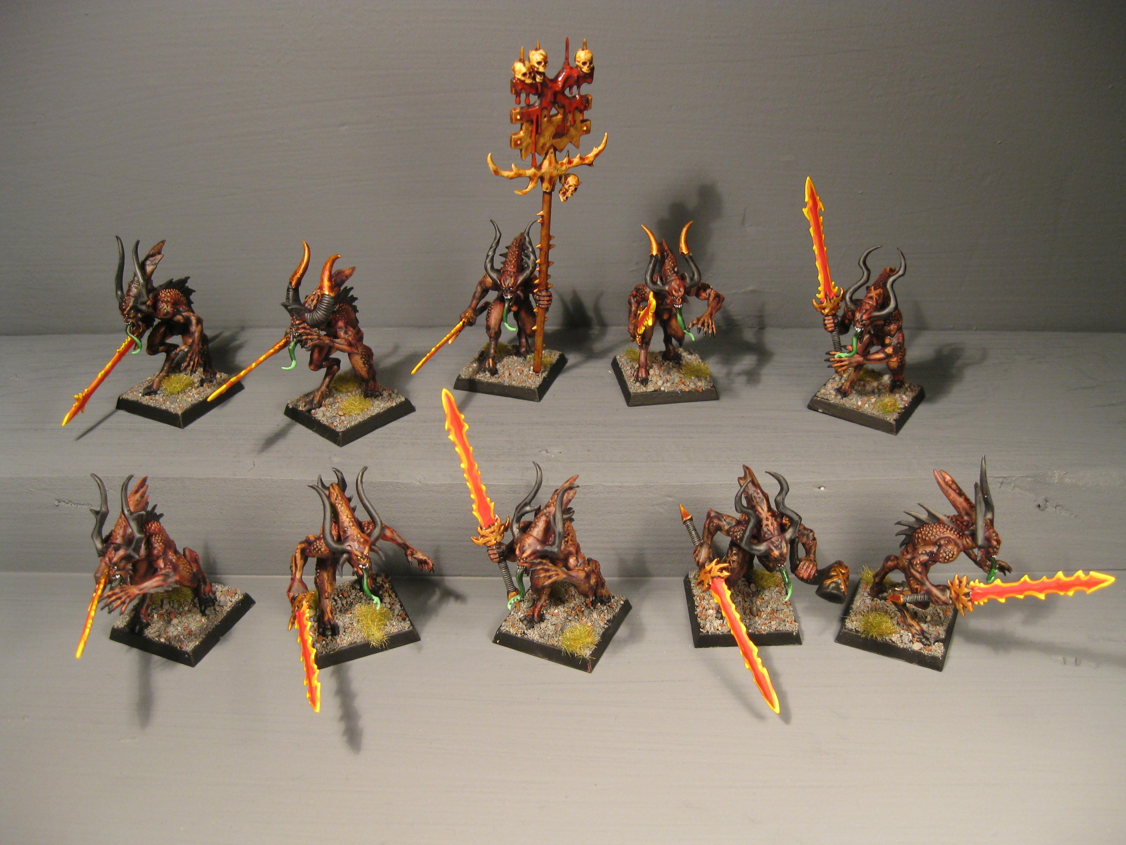 Chaos, Chaos Wariors, Khorne, Pro Painted, Rpg, Warhammer Fantasy
