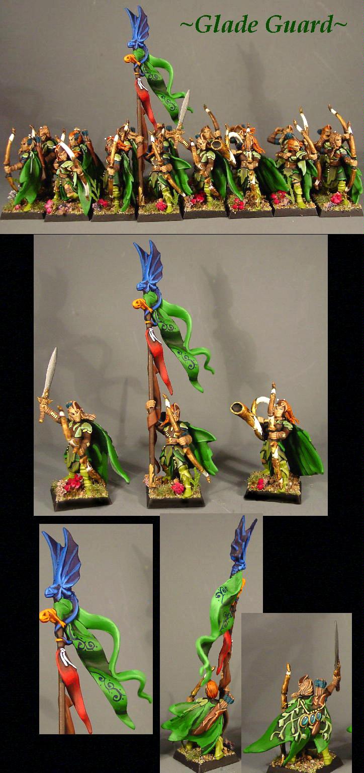 Elves, Pro Painted, Rpg, Warhammer Fantasy, Wood Elves