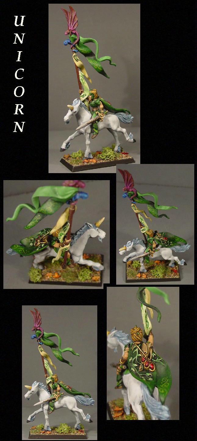 Pro Painted, Rpg, Unicorn Rider, Warhammer Fantasy, Wood Elves