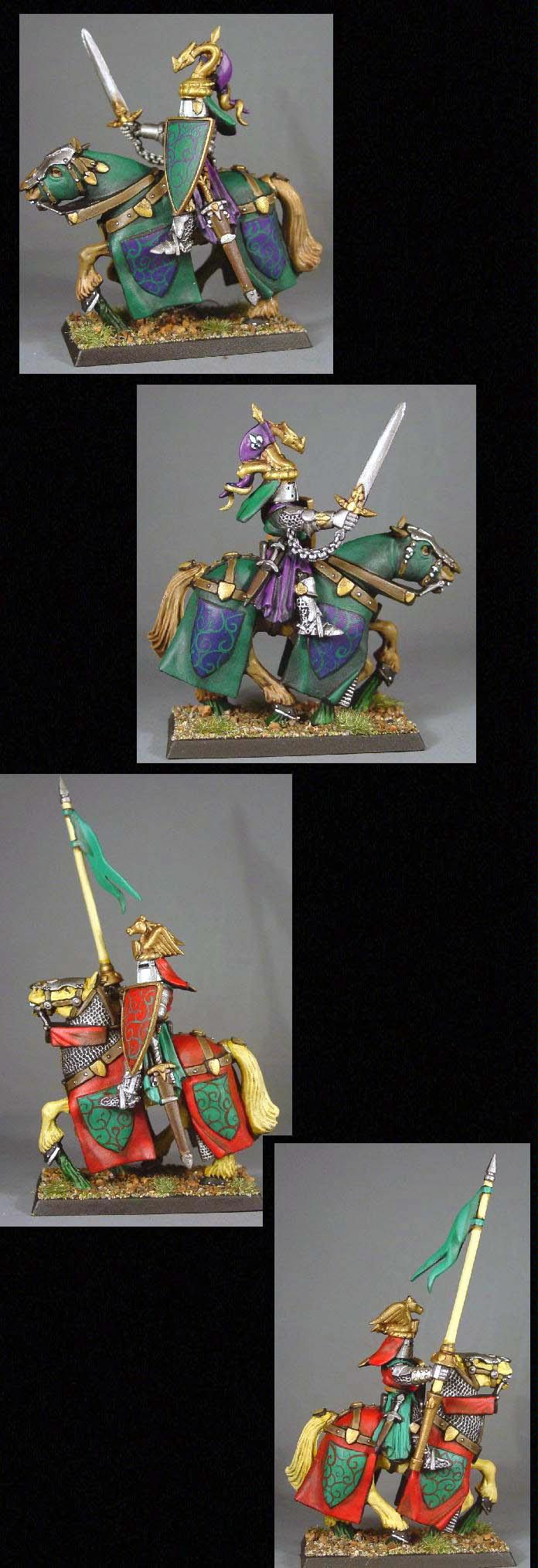 Bretonnians, Knights, Pro Painted, Rpg, Warhammer Fantasy