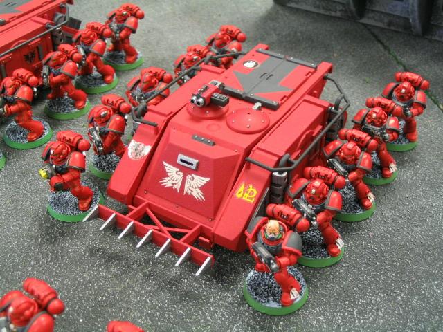 Blood Angels, Imperium, Rhino, Space Marines, Tactical Squad