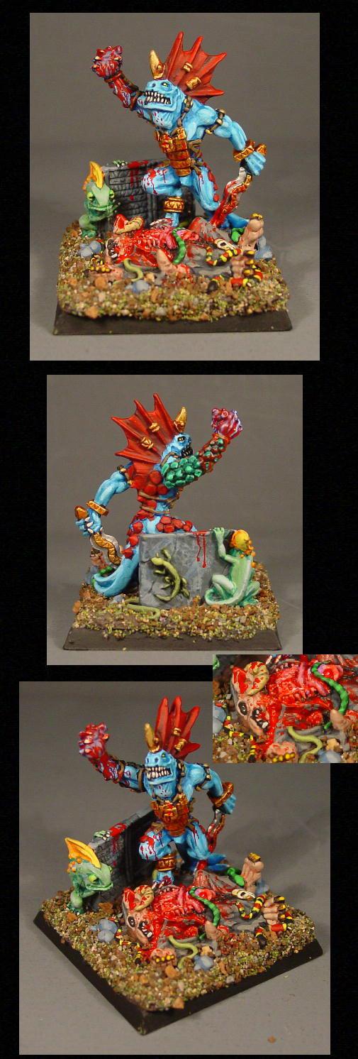 Lizzard Men, Lizzardmen, Pro Painted, Rpg, Warhammer Fantasy