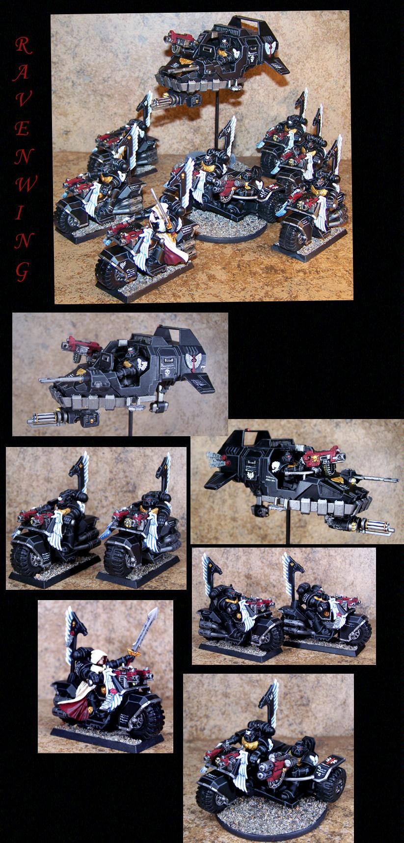 Attack Bike, Bike, Dark Angels, Land Speeder, Ravenwing, Space Marines, Warhammer 40,000
