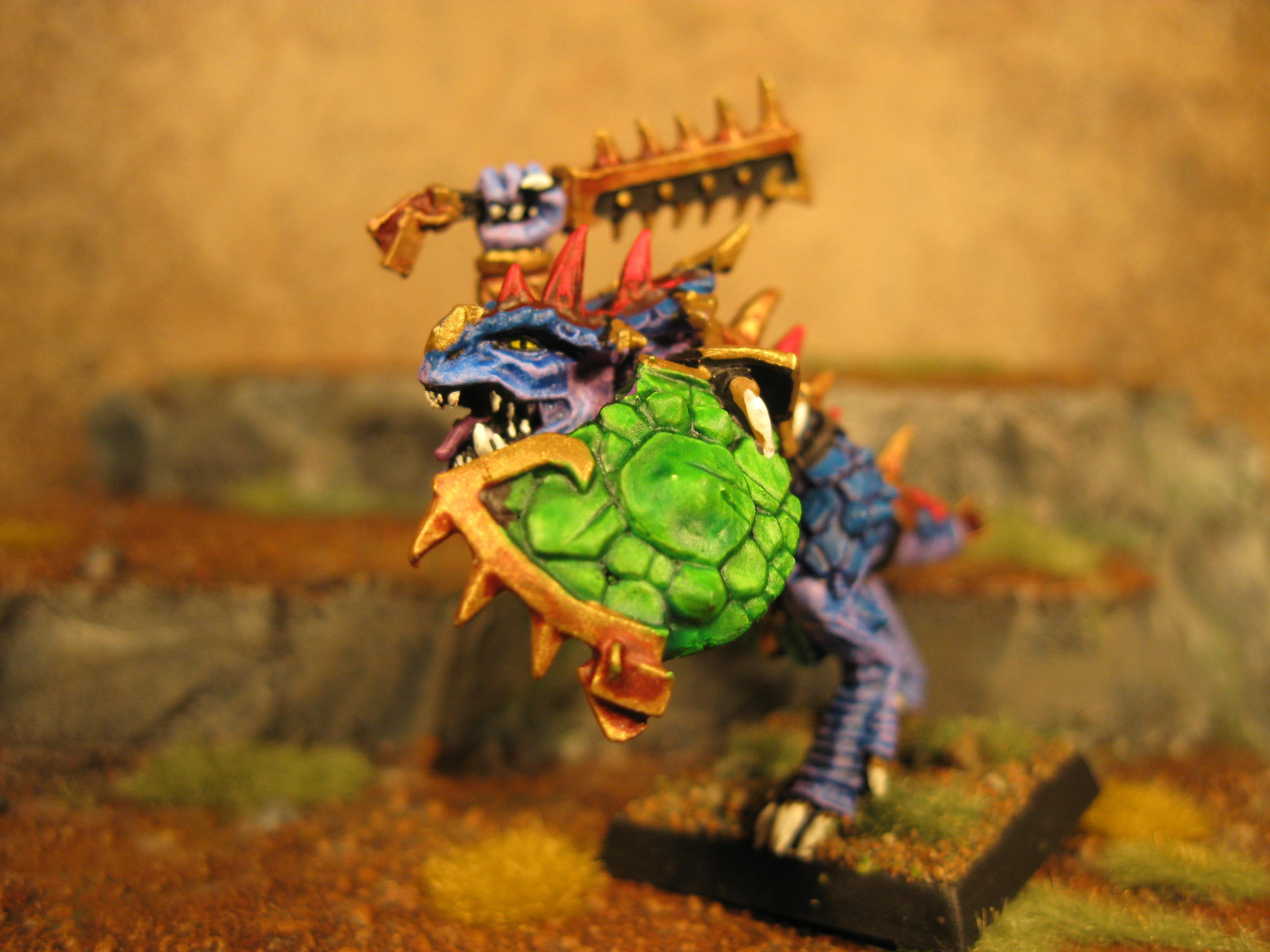 Lizzard Men, Lizzardmen, Pro Painted, Rpg, Sauraus, Warhammer Fantasy