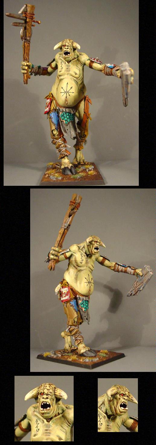 Beastmen, Freehand, Giant, Pro Painted, Rpg, Warhammer Fantasy