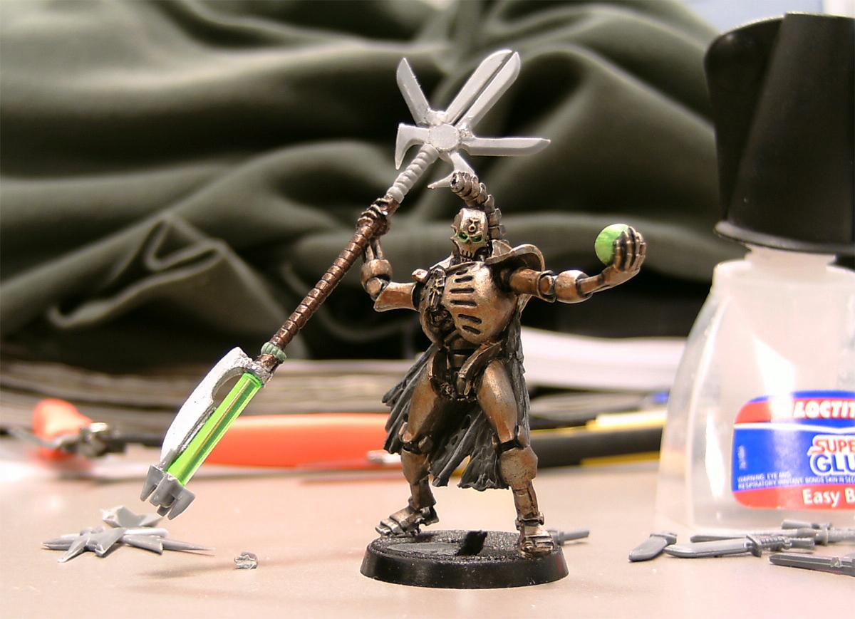 Necron Lord Staff of Light (partially finished)