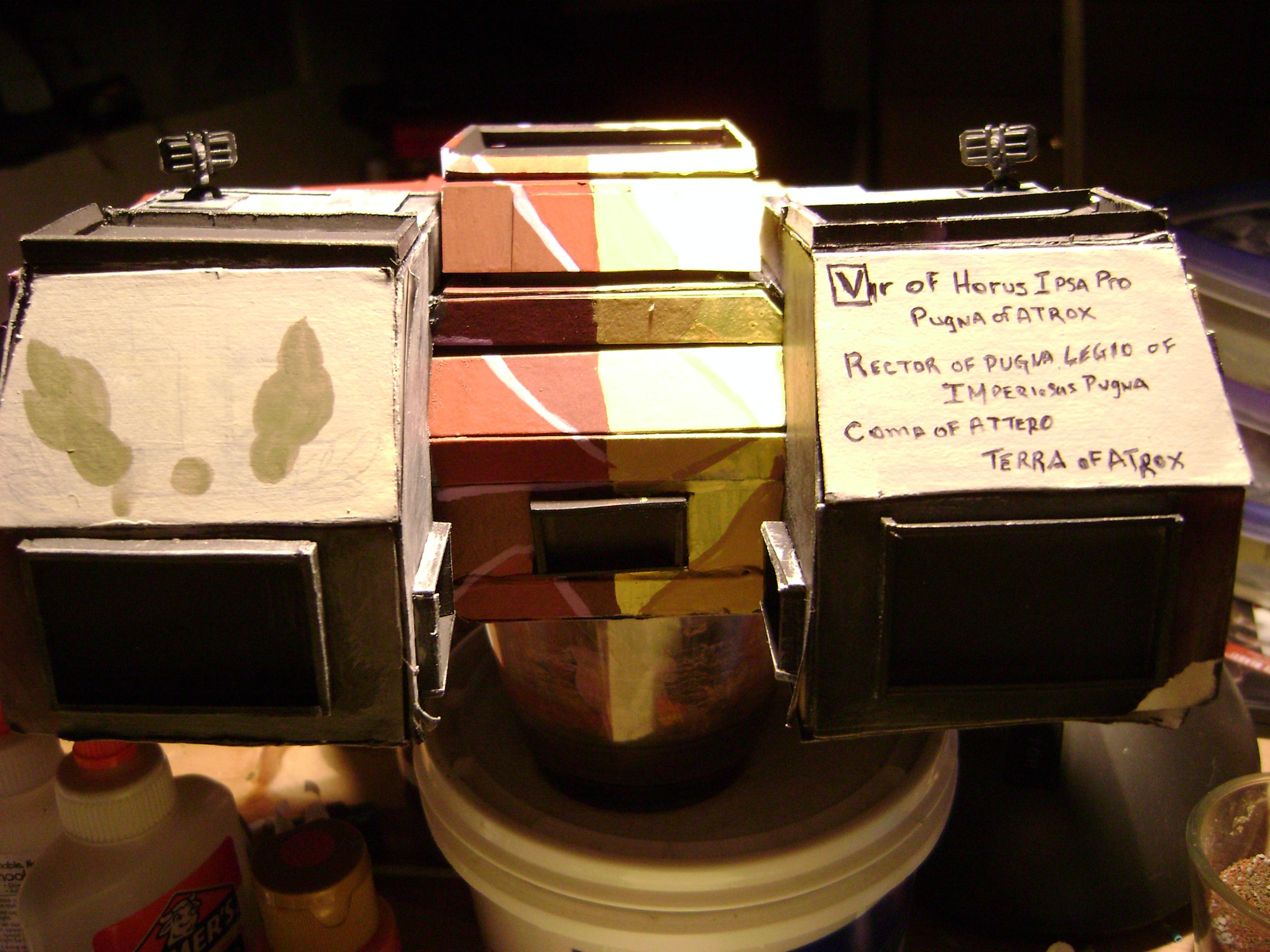 laren on one  side not  finished, with  battles and  names  on the   other  side