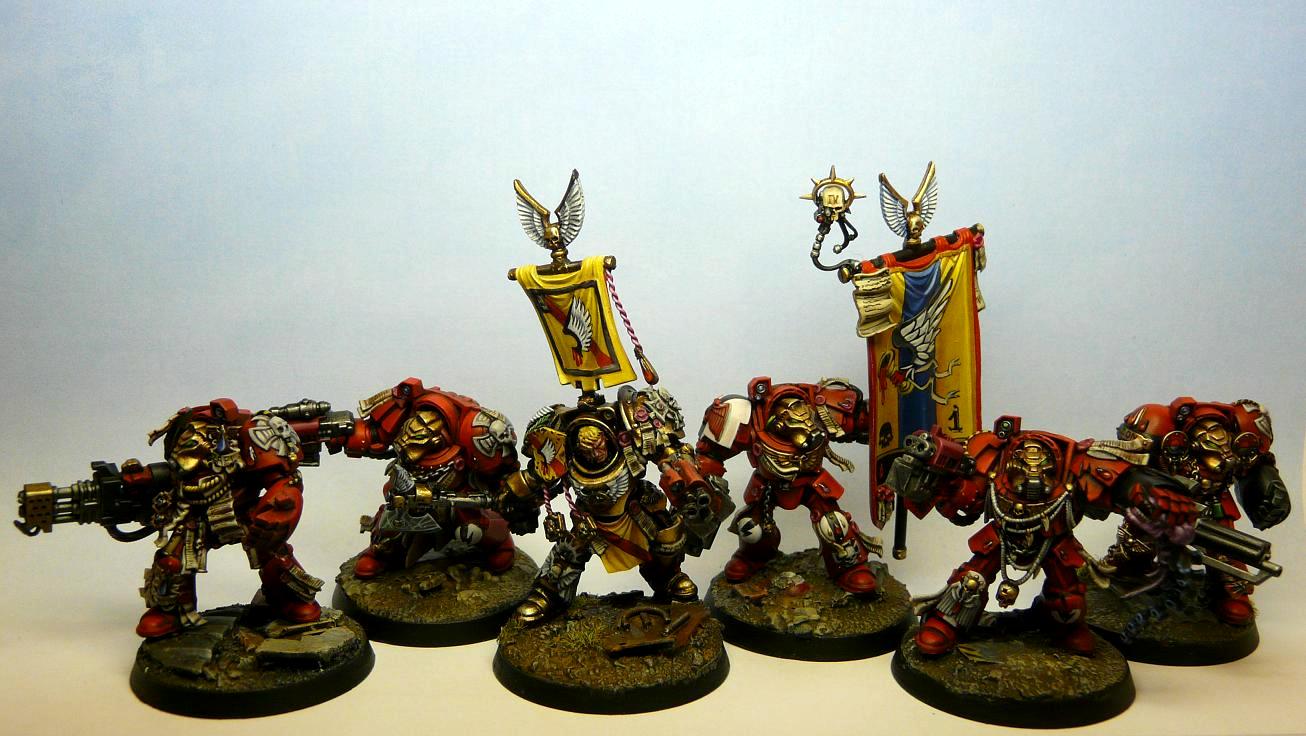 Adeptus Astartes, Armaggedon War, Black Rage, Blood Angels, Red Thirst, Space Marines, Squad, Terminator Armor