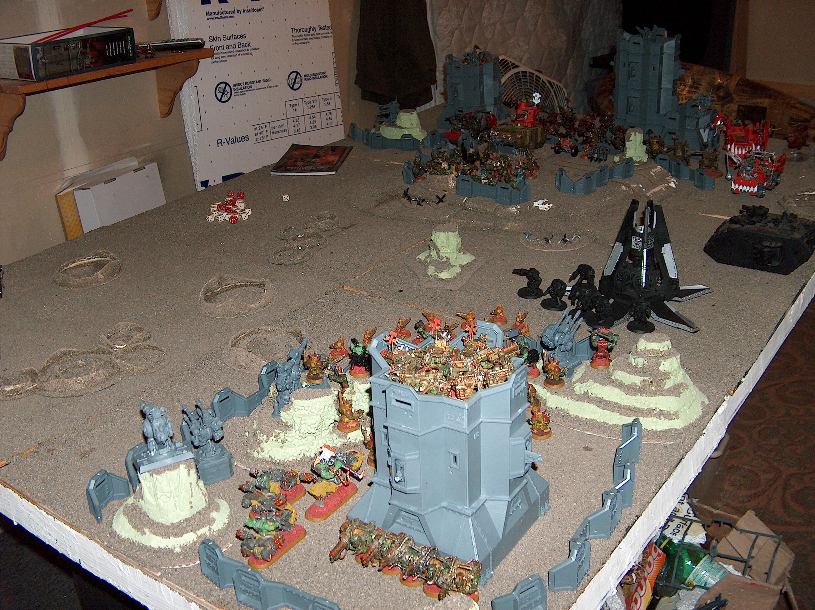 Bastion, Battle Report, Orks, Planetstrike, Space Marines