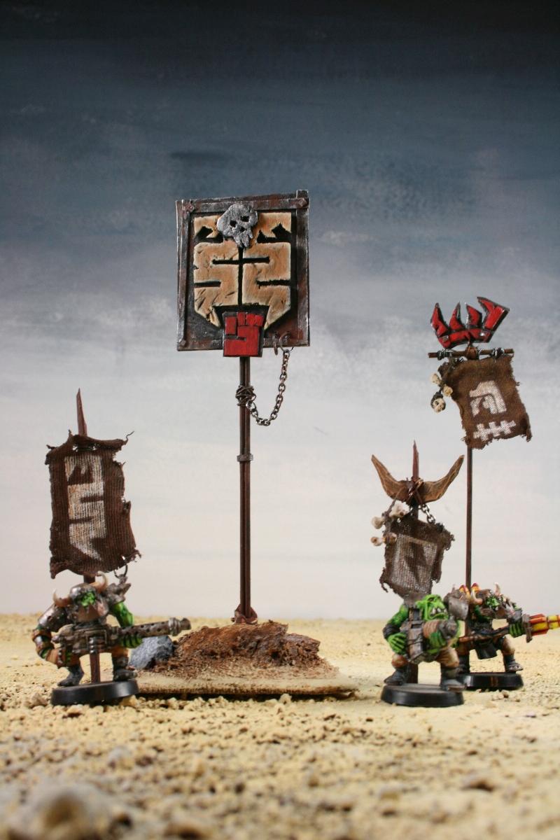 Banner, Orks, Ork Waagh / Bosspoles - Snakbite