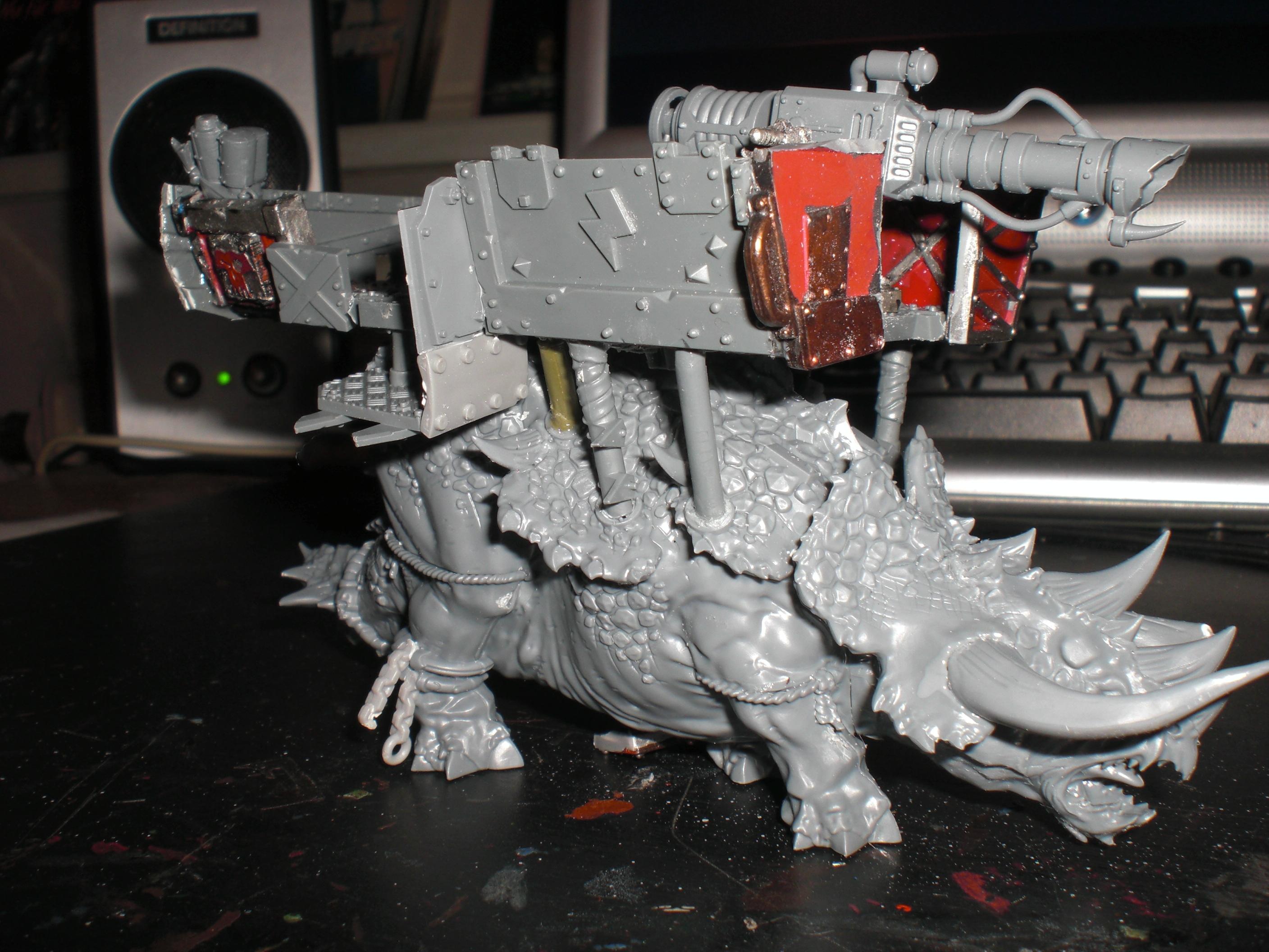 Lizardmen, Orks, Squiggoth, Stegadon