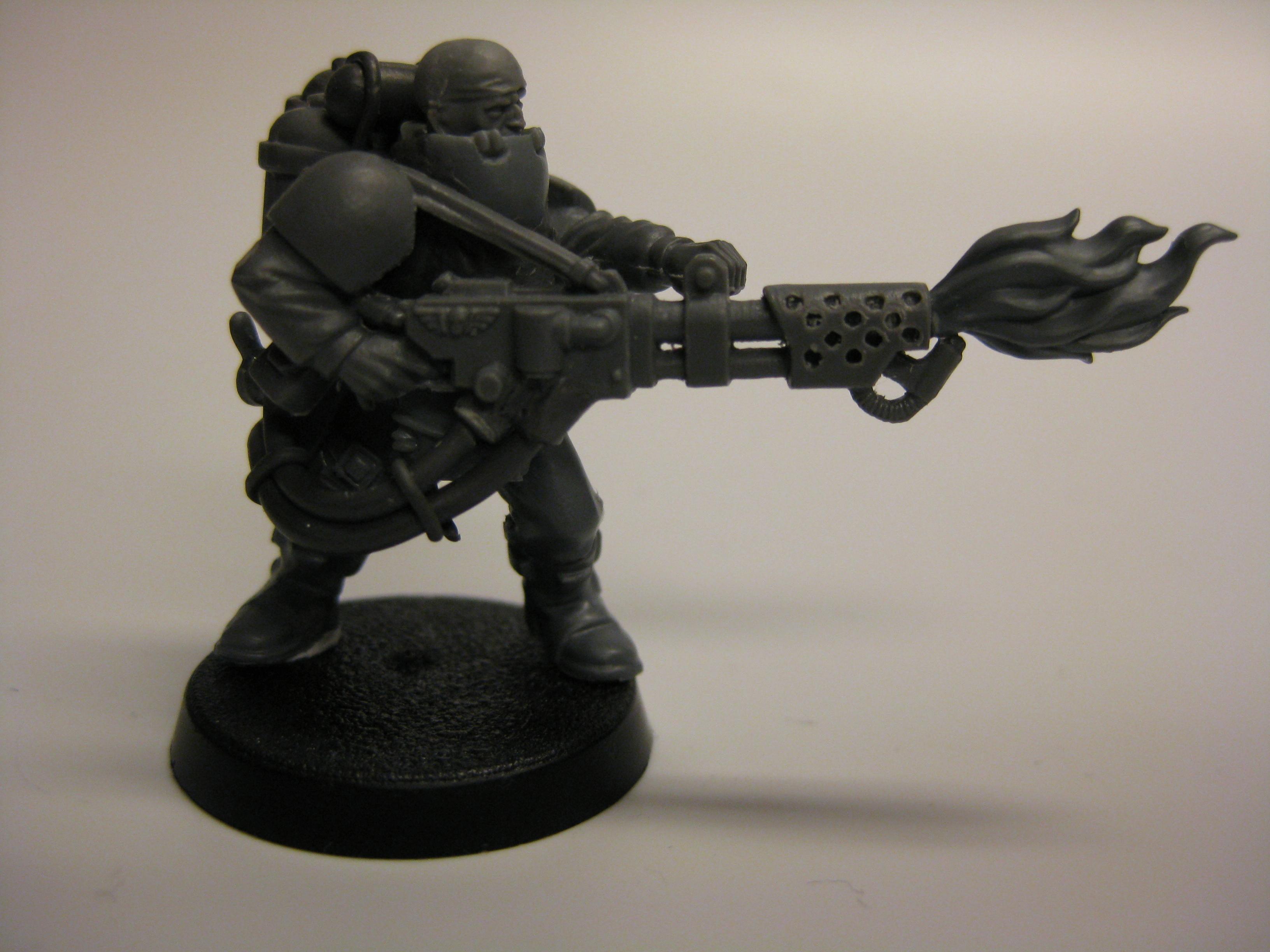 Conversion, Flamer, Imperial Guard, Warhammer 40,000