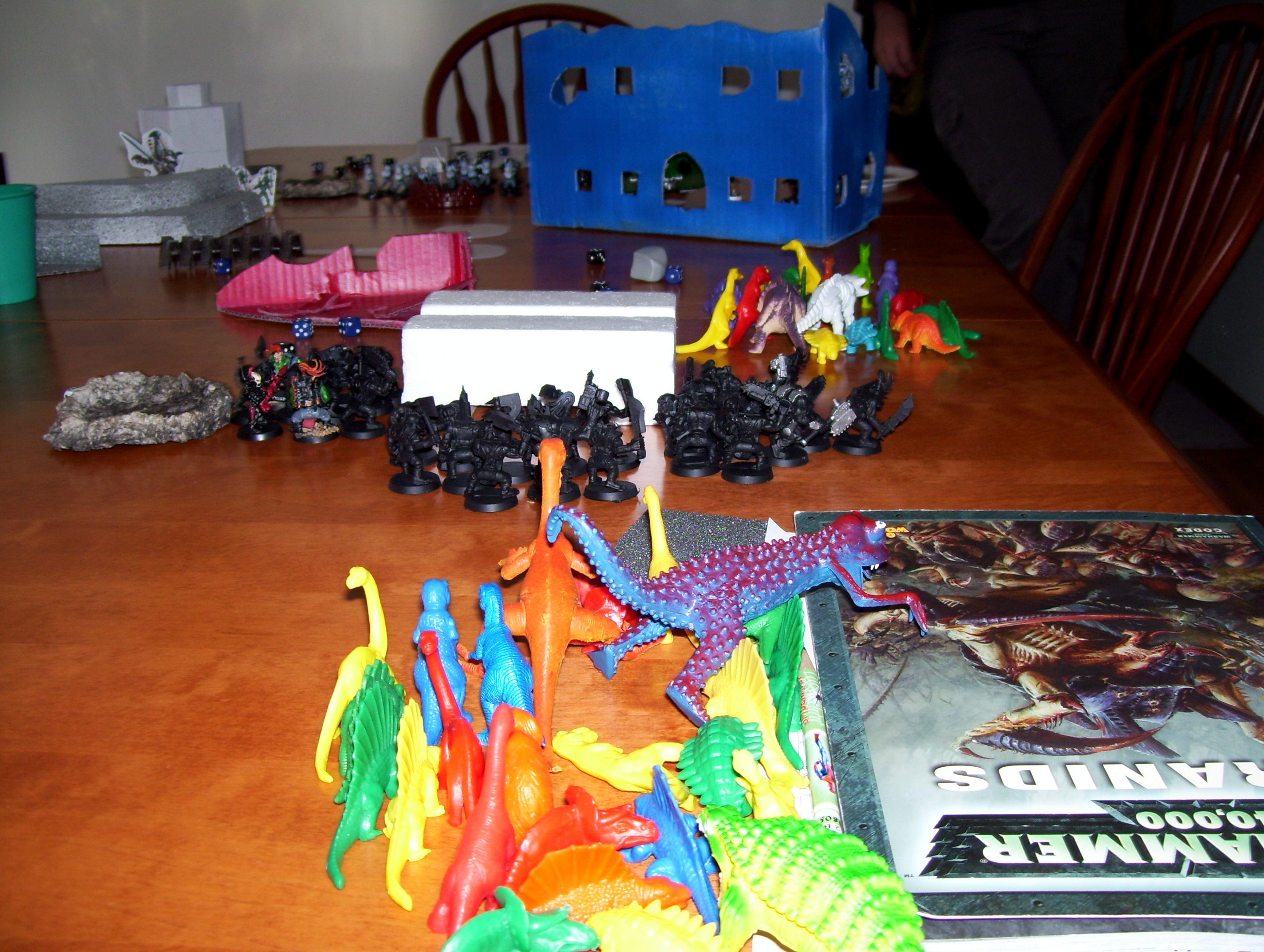 Dinosaur, Low Budget, Orks, Toy, Tyranids