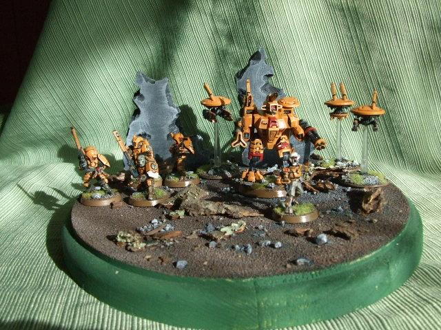 Crisis Battlesuit, Diarama, Fire Warriors, Tau