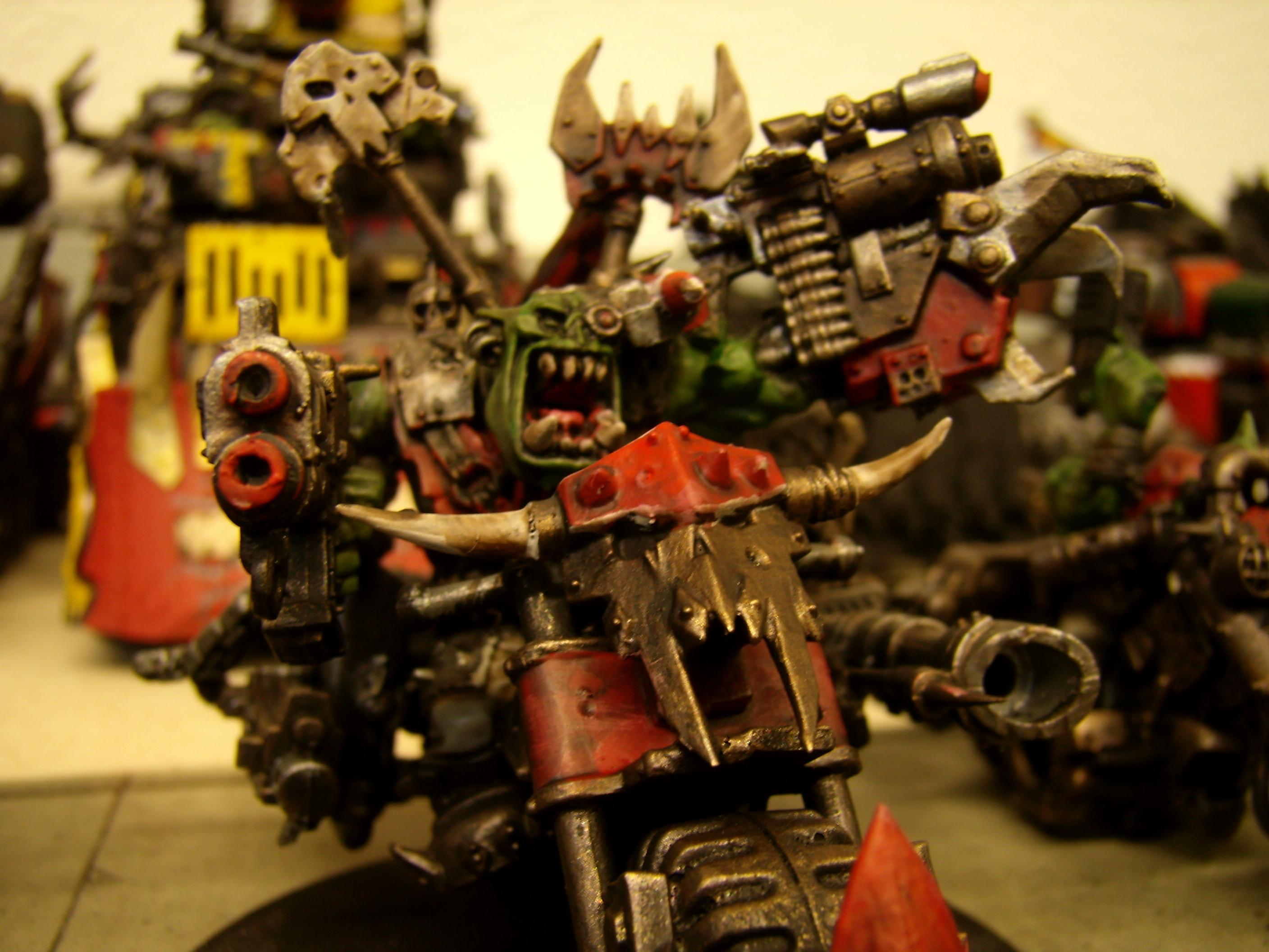 Orks, Warbike, Warboss, Wazzdakka