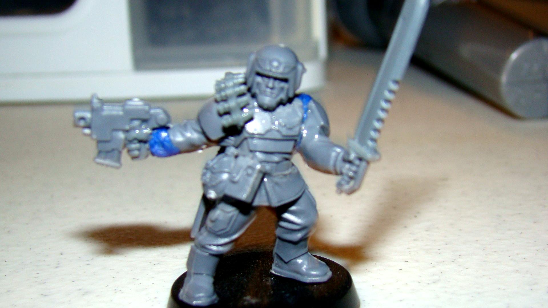Cadians, Conversion, Imperial Guard, Officer, Warhammer 40,000