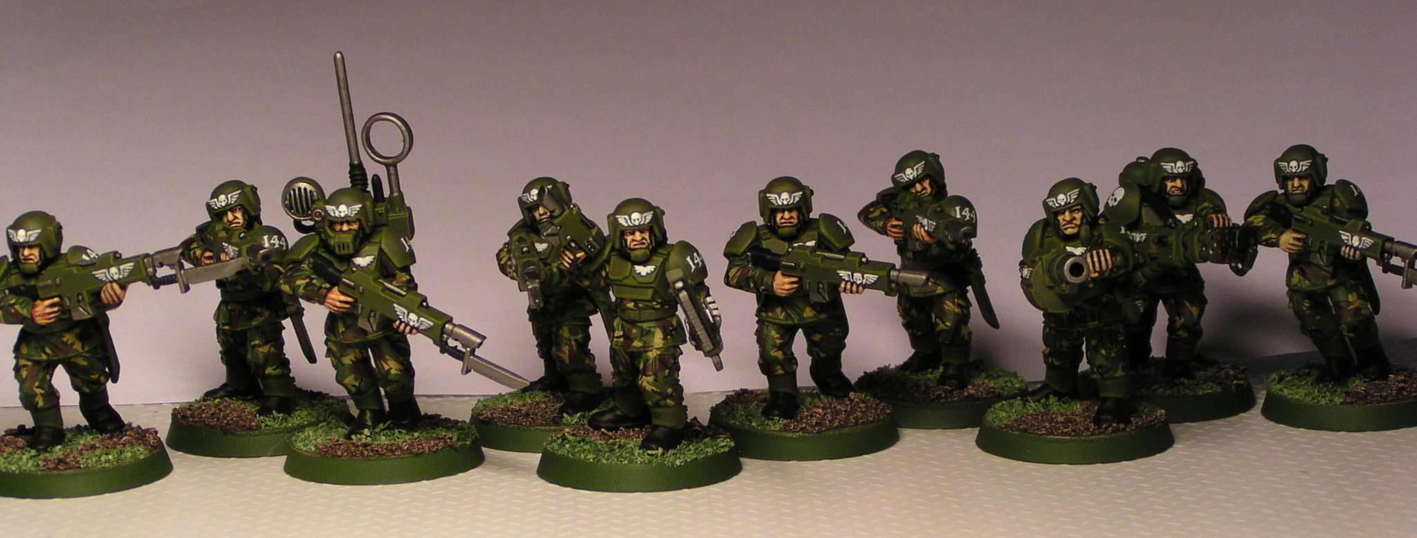 Cadians, Imperial Guard, Infantry Squad, Warhammer 40,000