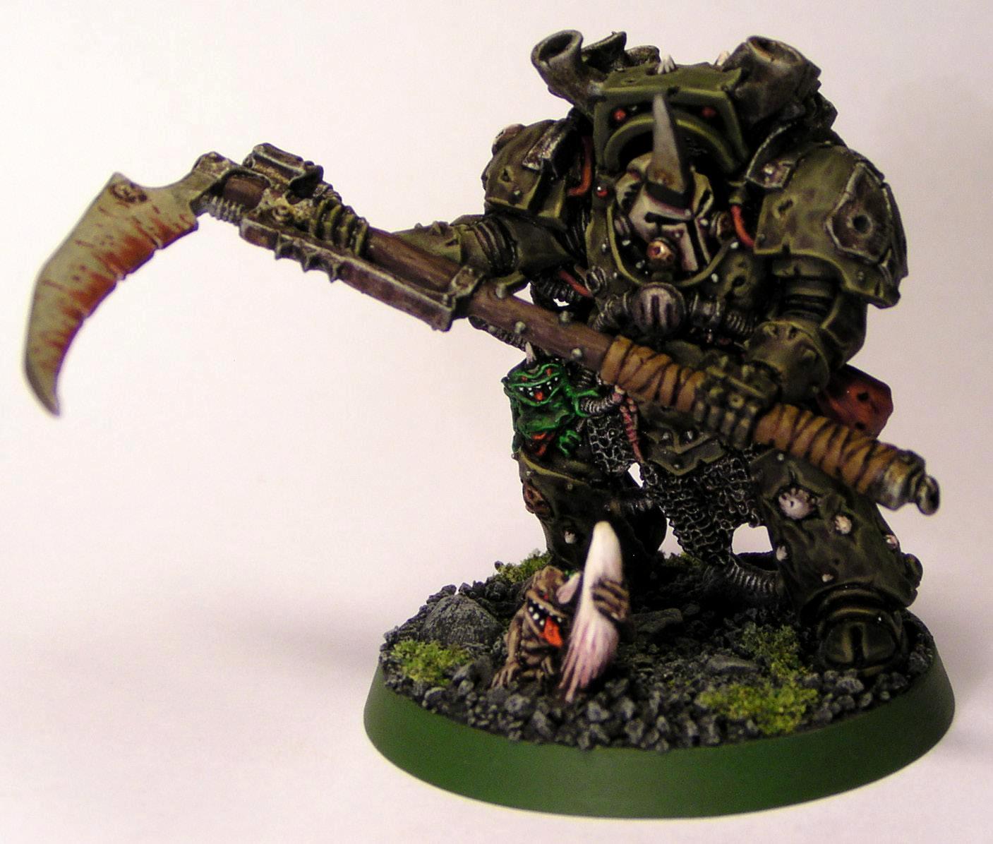 Chaos Space Marines, Death Guard, Nurgle, Terminator Armor, Typhus