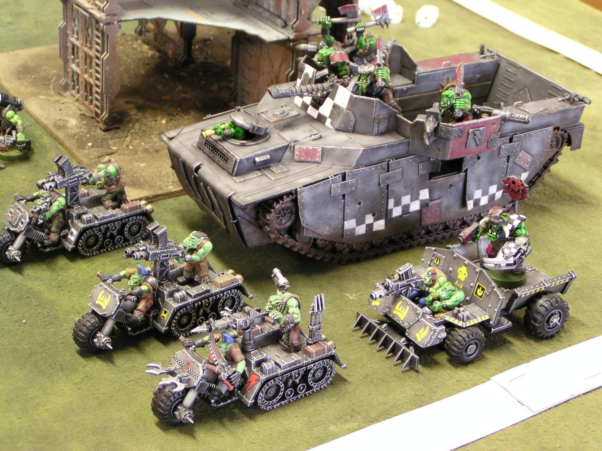 Battlewagon, Conversion, Kitbash, Orks, Vehicle, Warbuggy, Warhammer 40,000, Wartrukk
