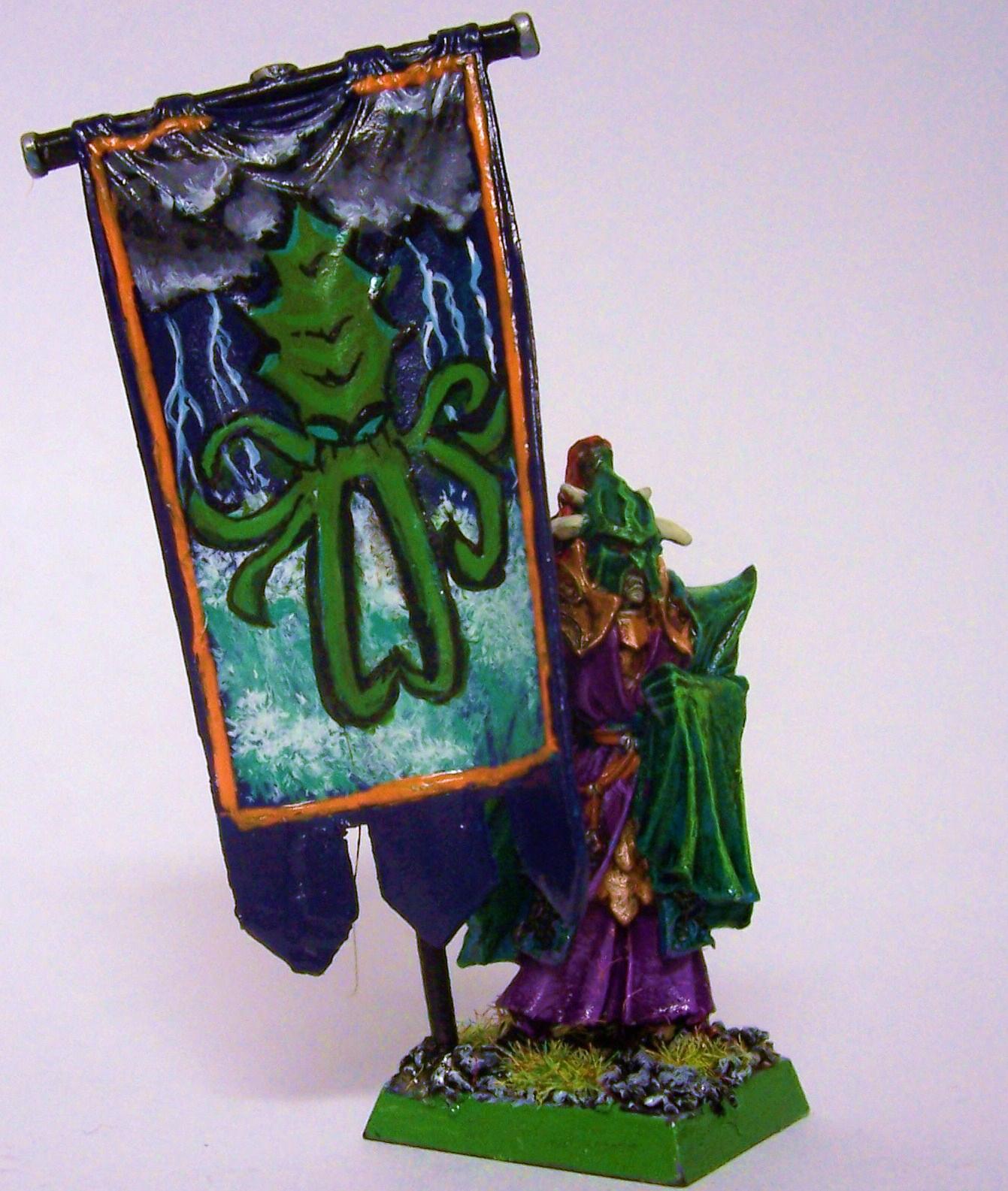Banner, Dark Elves, Warhammer Fantasy