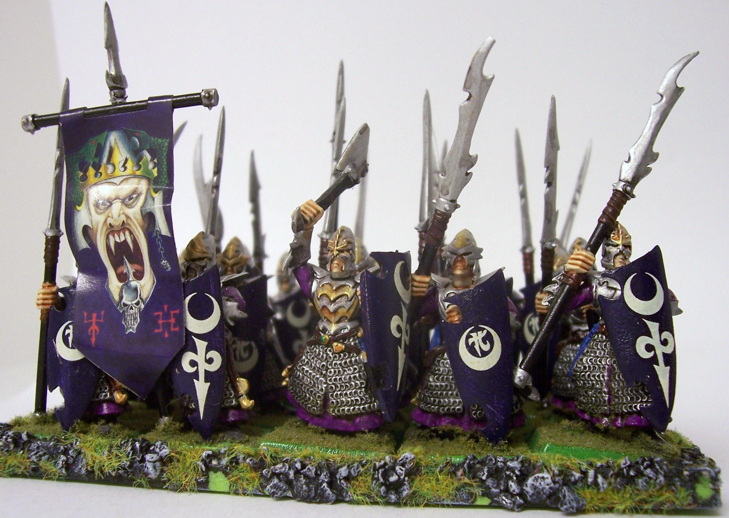 Banner, Dark Elves, Infantry, Warhammer Fantasy