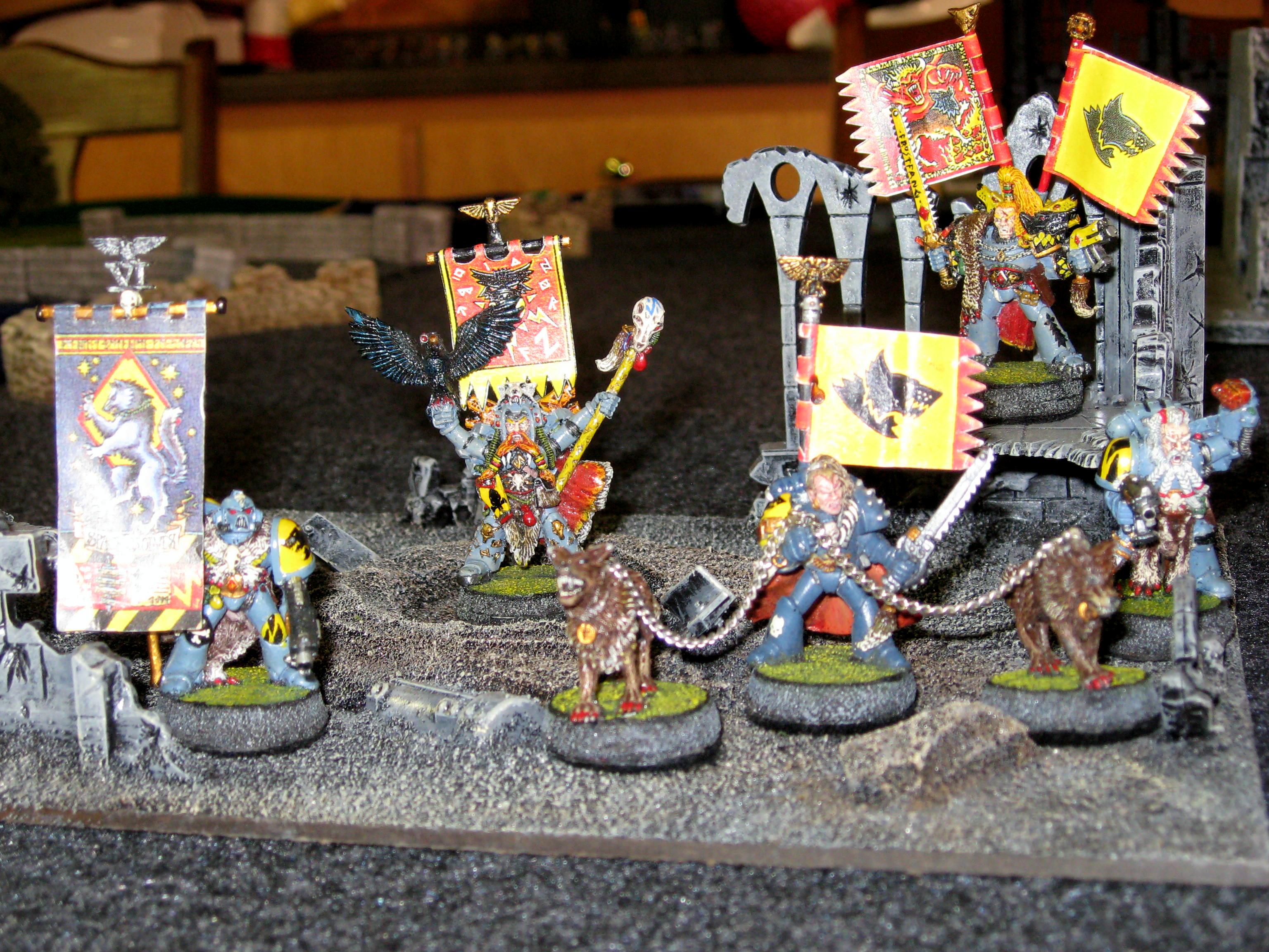 Banner, Classic Model, Command, Old School, Ragnar Blackmane, Rogue Trader, Space Marines, Space Wolves, Warhammer 40,000