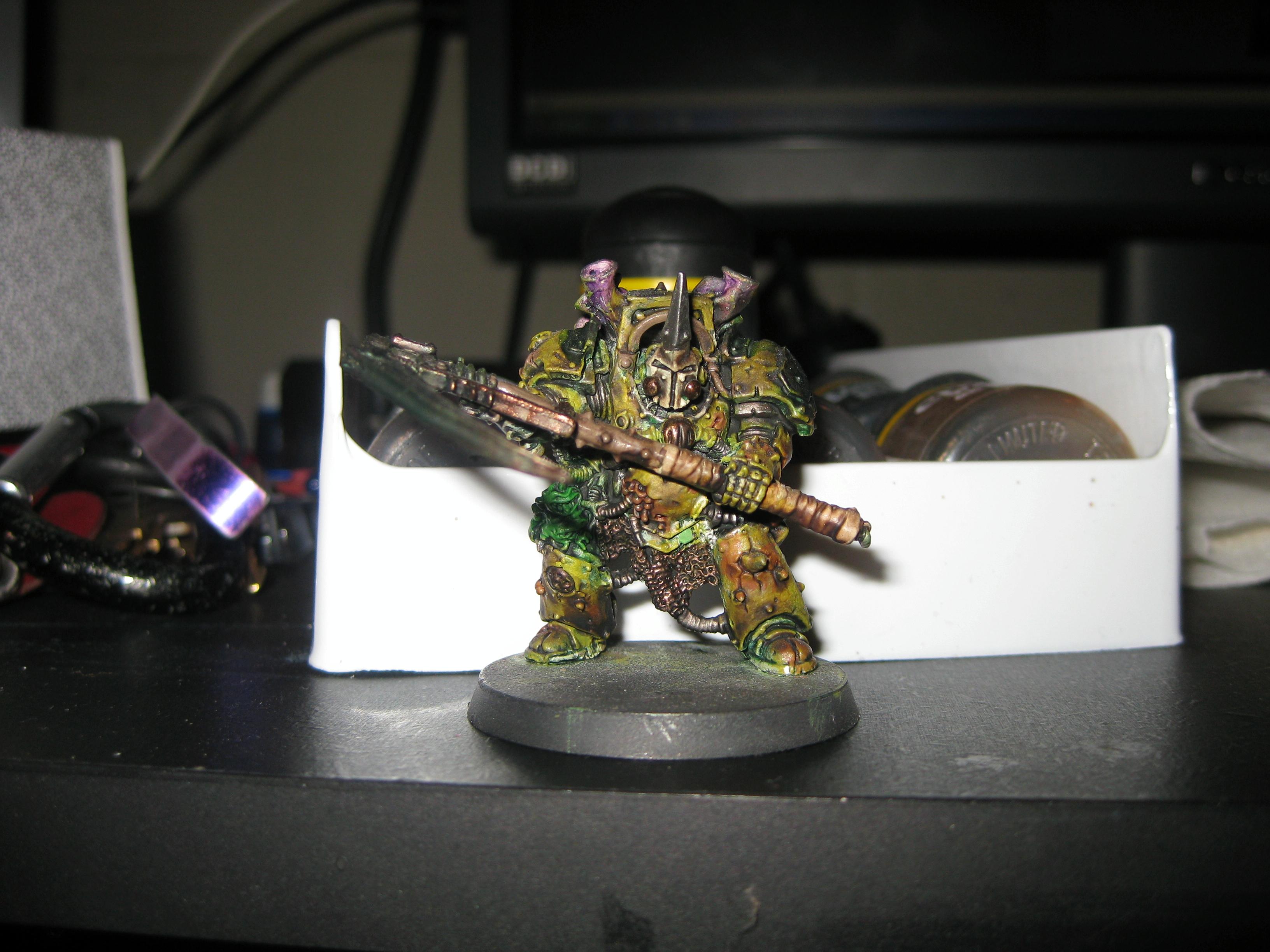 Chaos Space Marines, Death Guard, Nurgle, Terminator Armor, Typhus