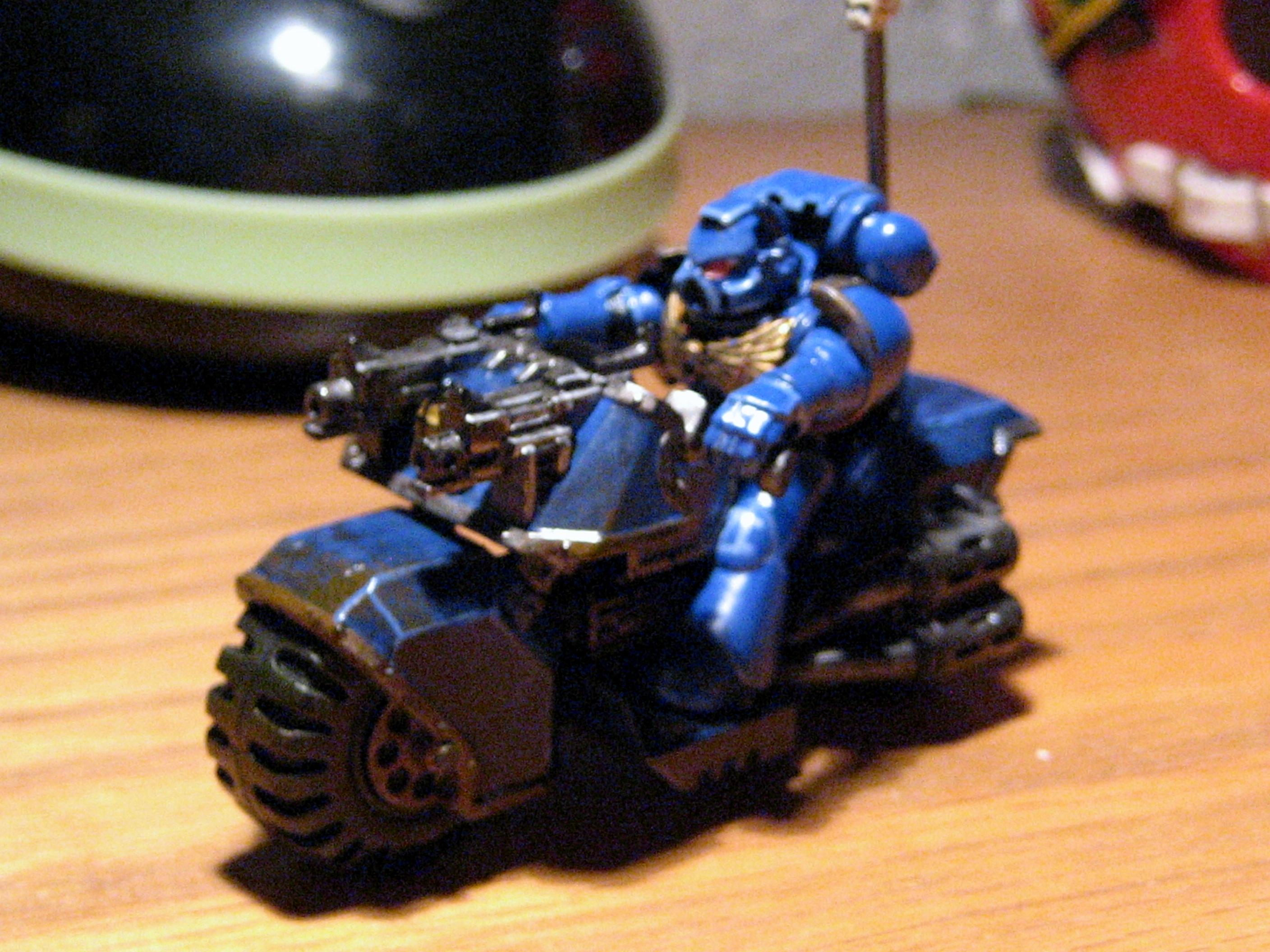 Bike, Space Marines, Ultramarines, Warhammer 40,000, Warhammer Fantasy