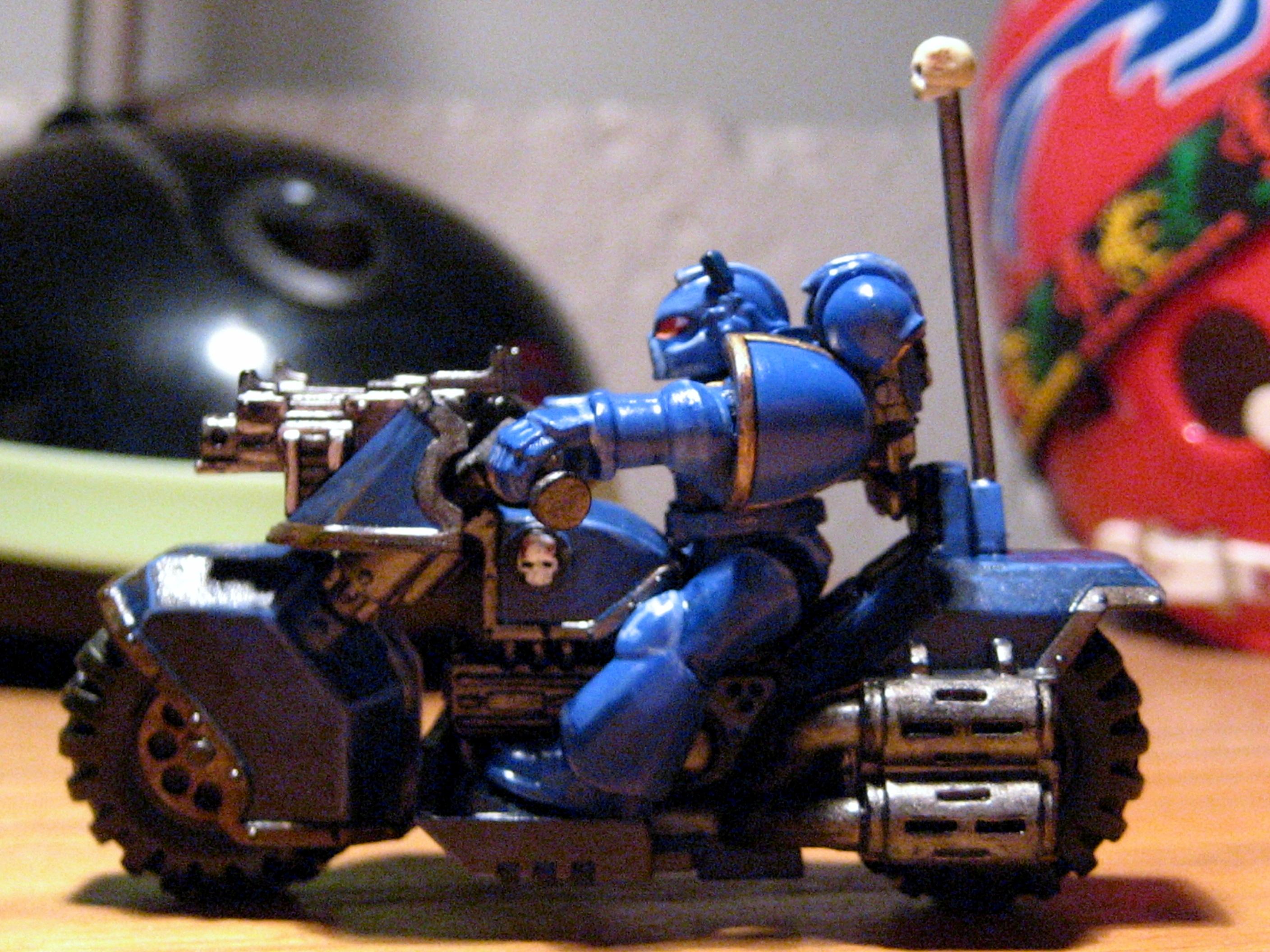 Bike, Space Marines, Ultramarines, Warhammer 40,000, Warhammer Fantasy