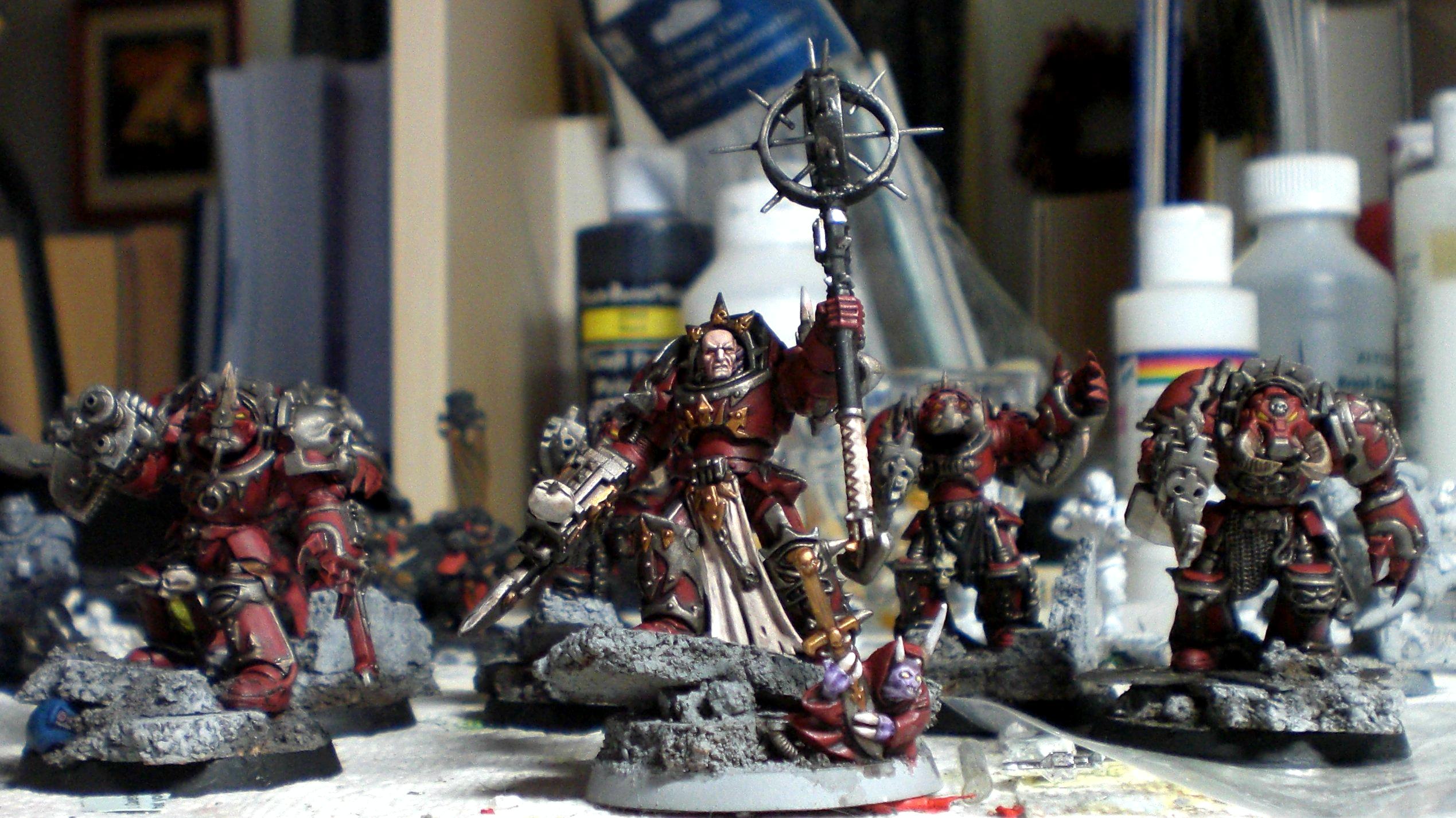 Chaos Space Marines, Word Bearers, Work In Progress