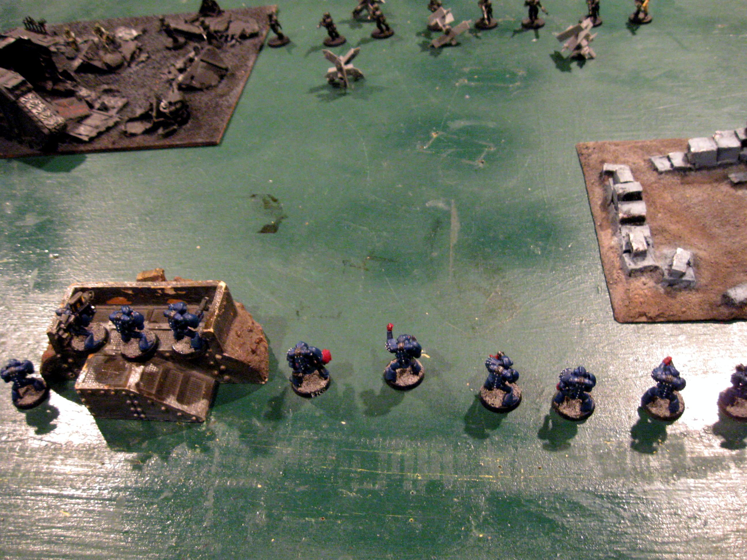 Battle Report, Cadians, Crimson Fists, Imperial Guard, Space Marines