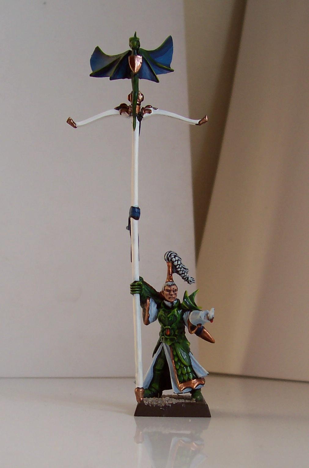 Conversion, High Elves, Standard Bearer, Warhammer Fantasy