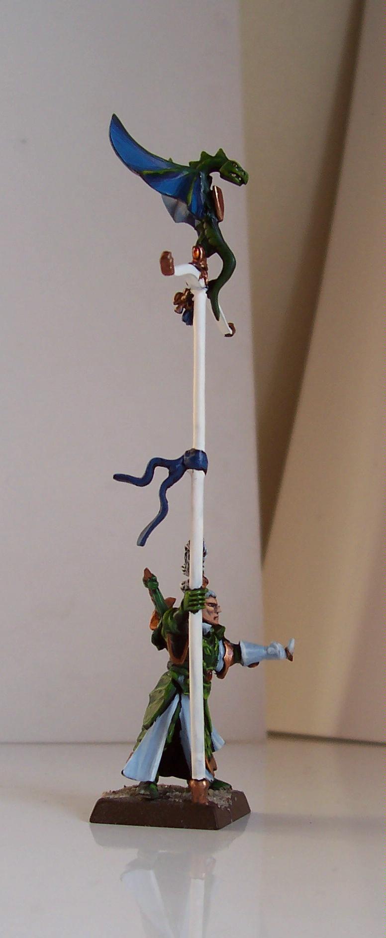 Conversion, High Elves, Standard Bearer, Warhammer Fantasy