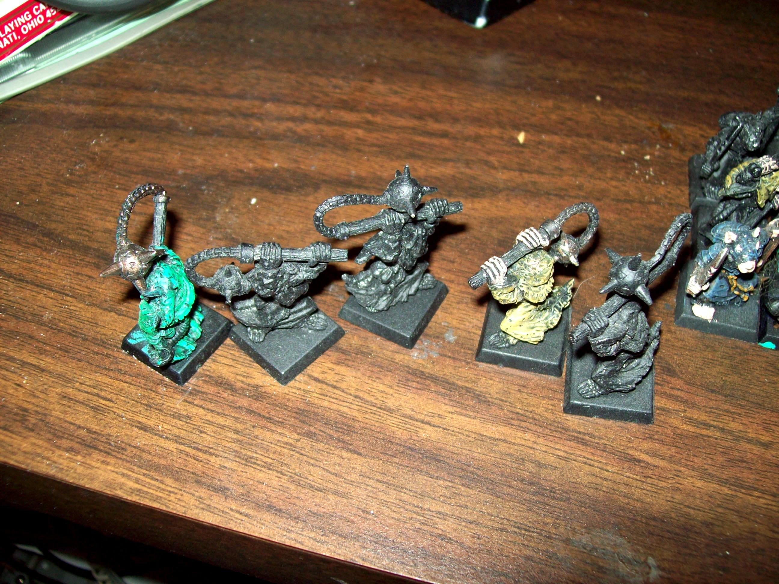 Clan Rats, For Sale, For Trade, Gutter Runners, Plague Monks, Skaven, Skaven Slaves, Warpfire Thrower