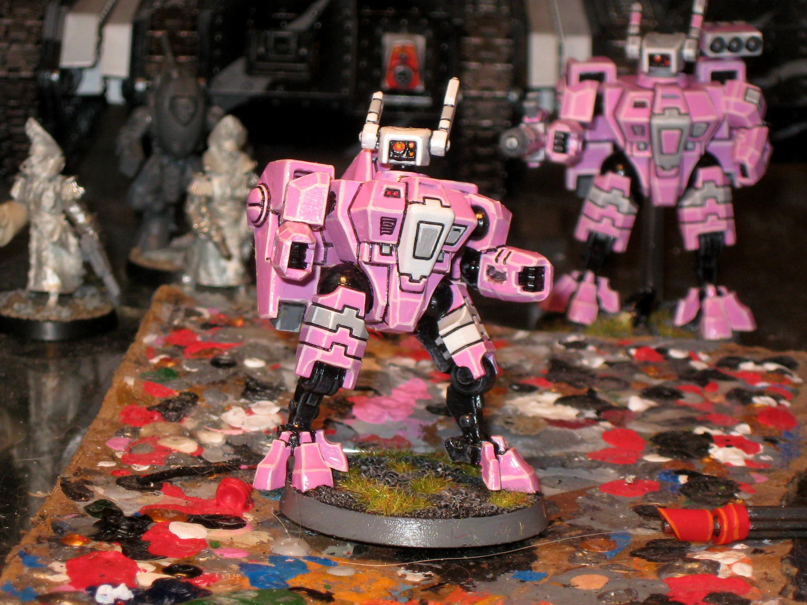 Battlesuit, Pink, Tau, Warhammer 40,000