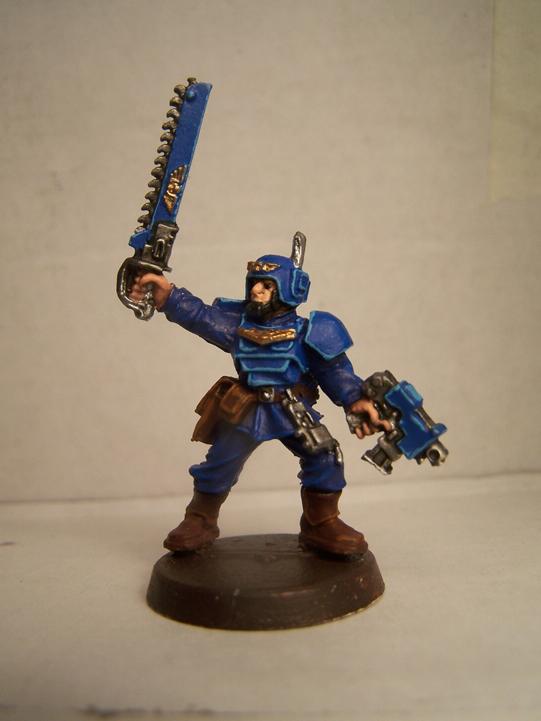 Cadians, Imperial Guard, Sergeant, Warhammer 40,000