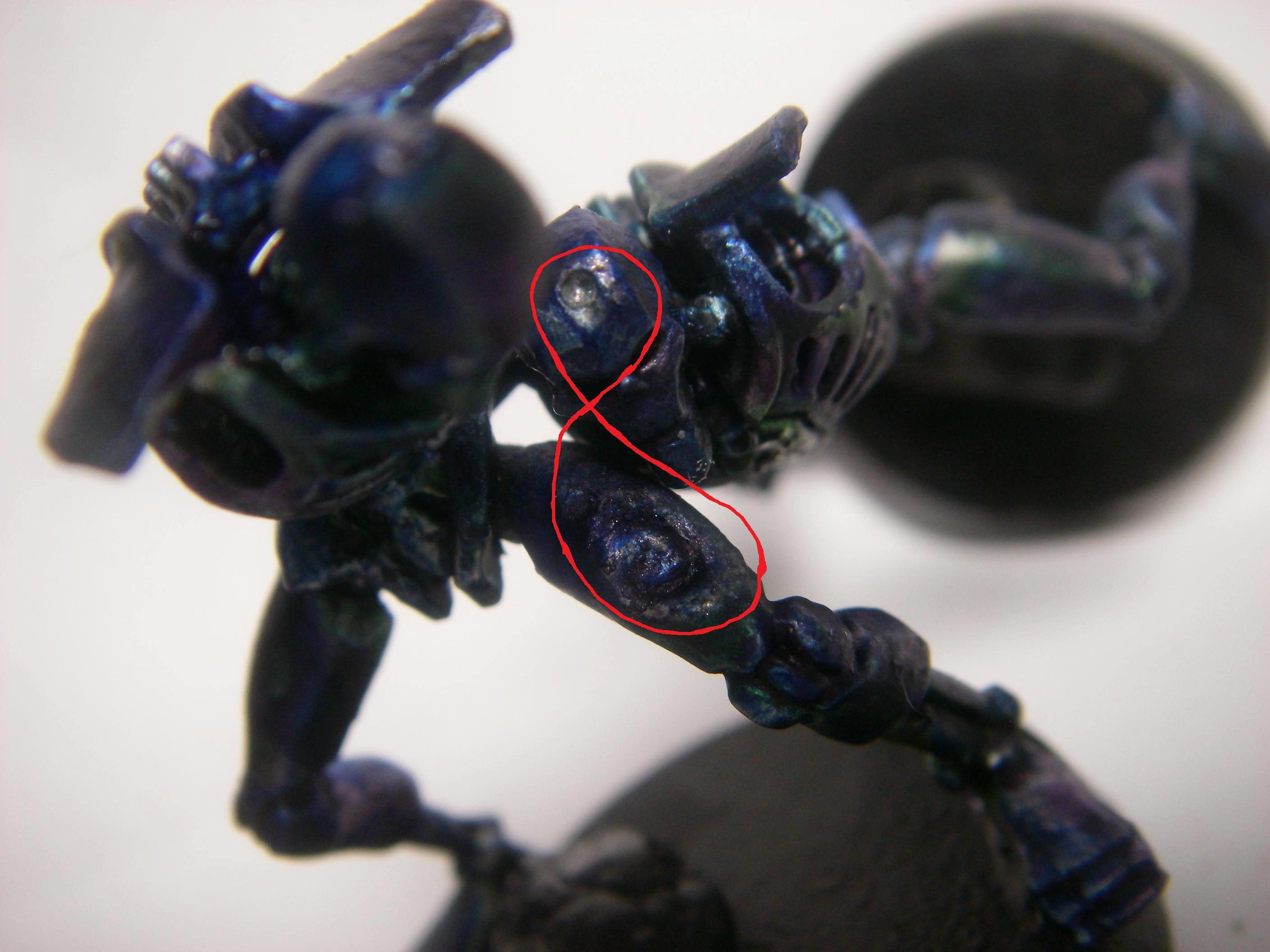 2nd lightly damaged Necron warrior