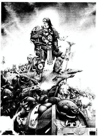 Artwork, Chaos, Copyright Games Workshop, Emperor, Horus Heresy, Rogue Trader, Space Marines
