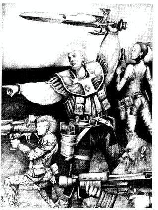 Artwork, Chaos, Copyright Games Workshop, Rogue Trader, Sensei