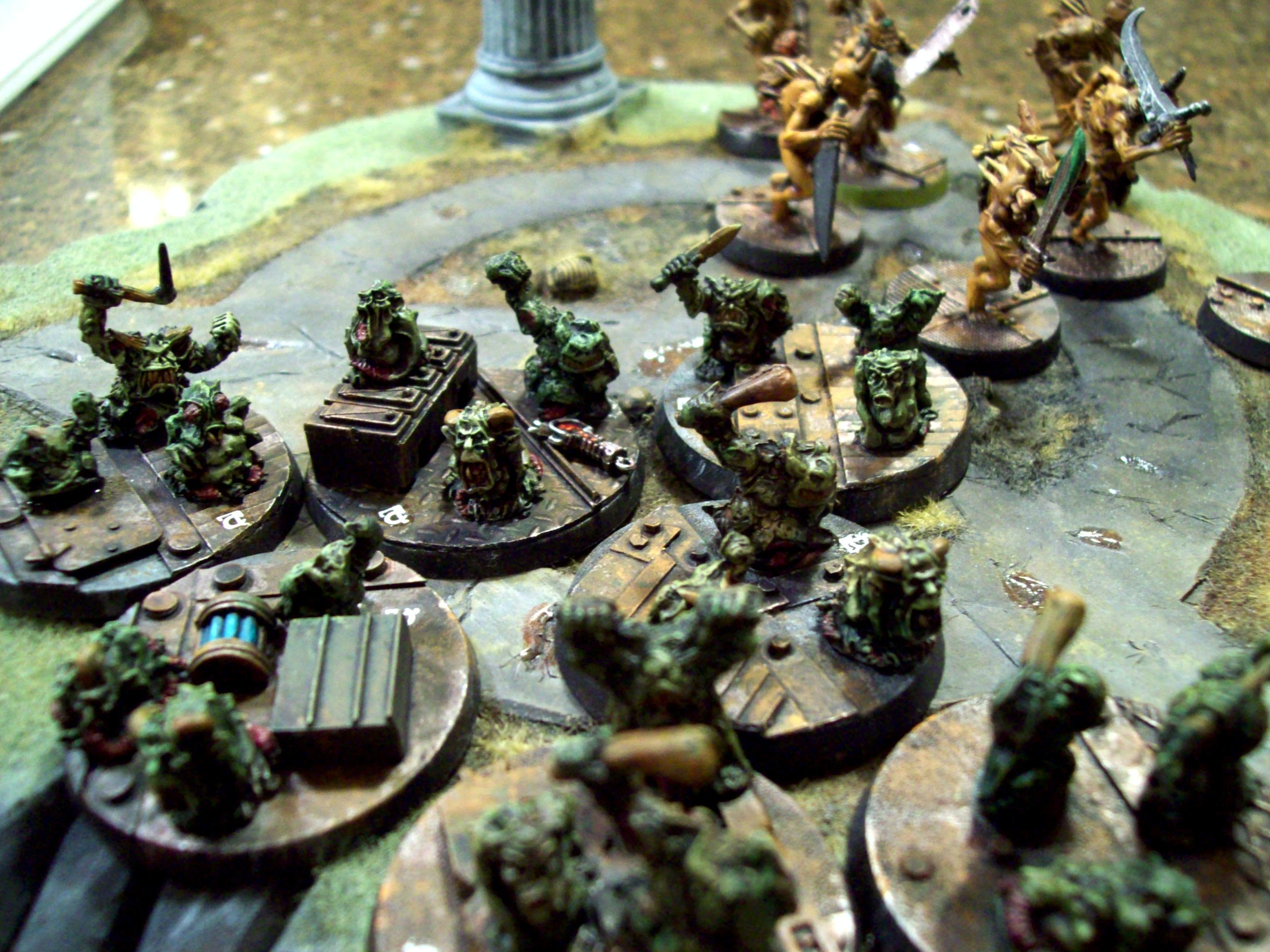 Champ Bases, Conversion, Custom Bases, Nurgle, Nurglings, Plaguebearers