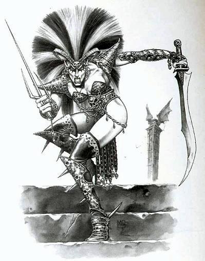 80s Hair, Copyright Games Workshop, Dark Elves, White Dwarf, Witch Elf