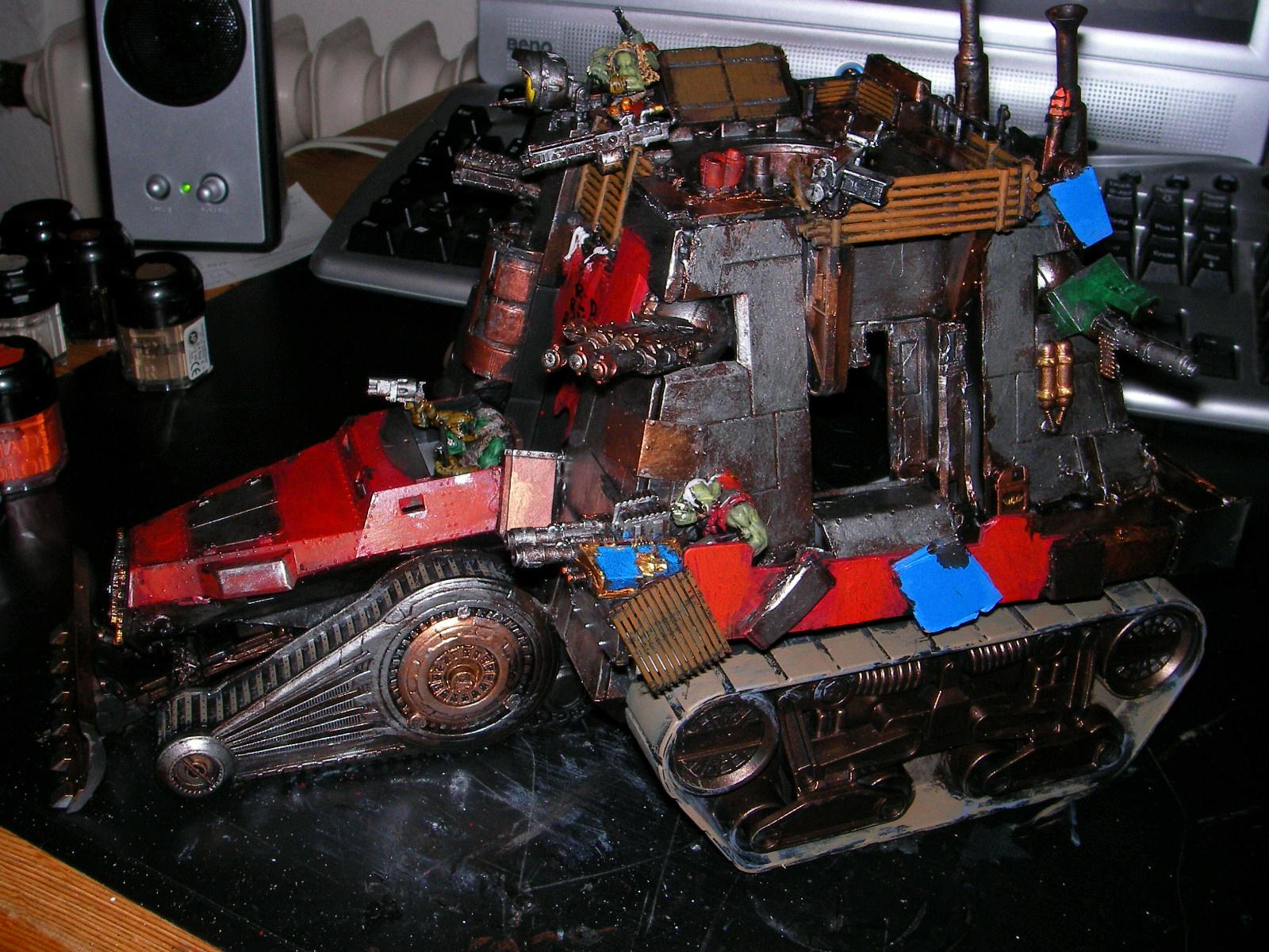 Battlewagon, Conversion, Looted, Monolith, Orks, Warhammer 40,000