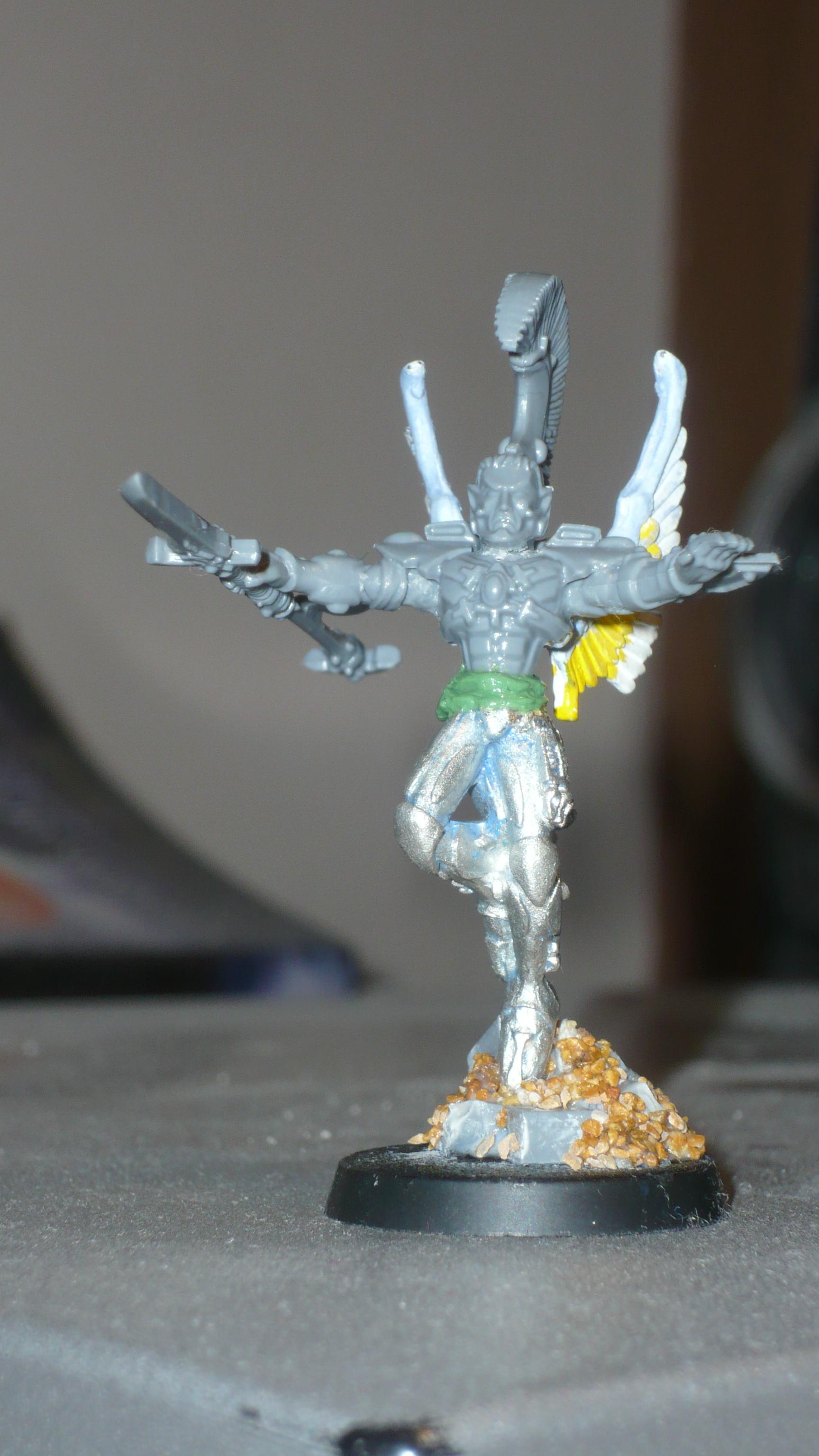 Autarch, Conversion, Eldar, Exarch, W40k, Winged