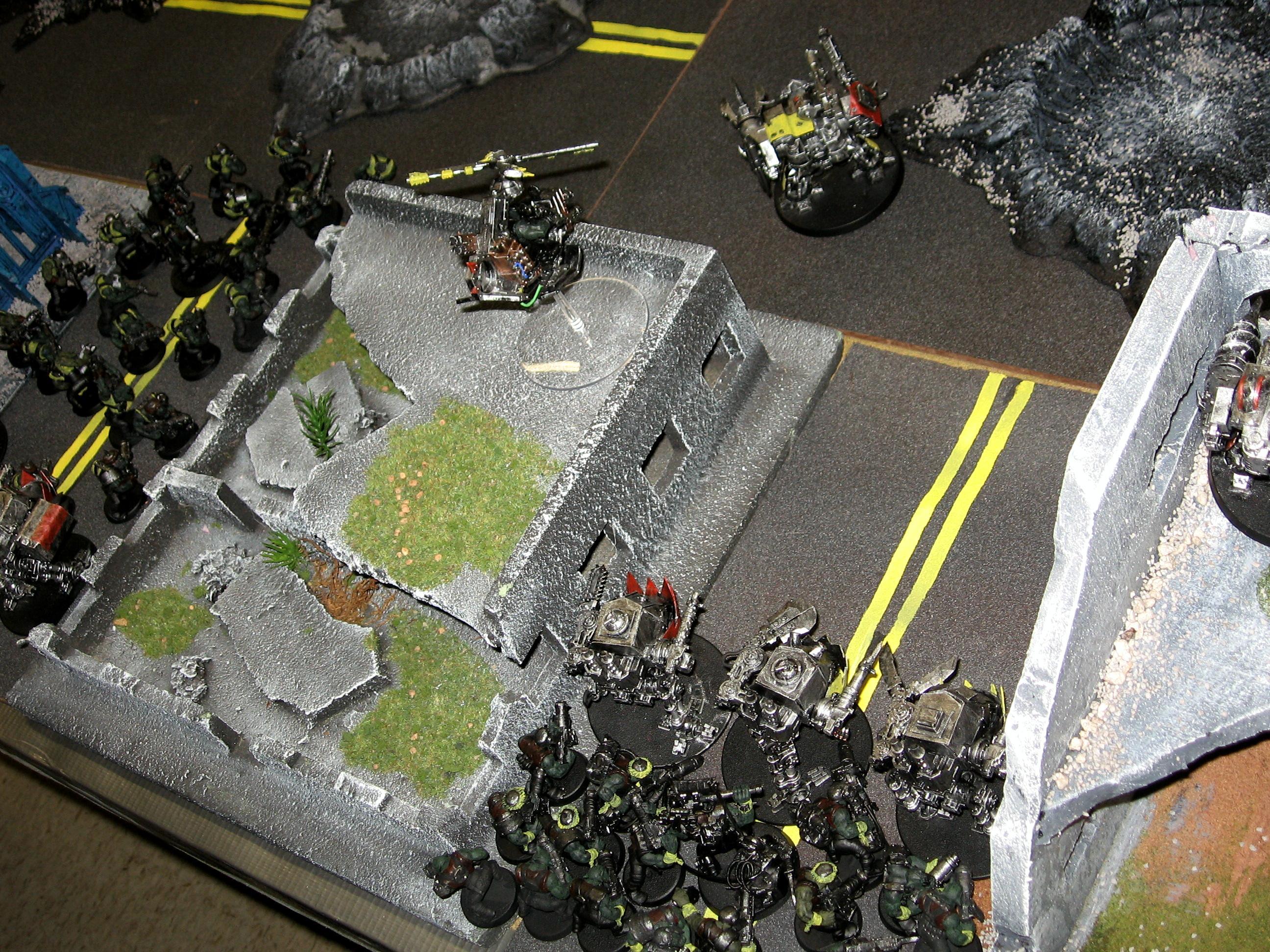 Orks come in from off field